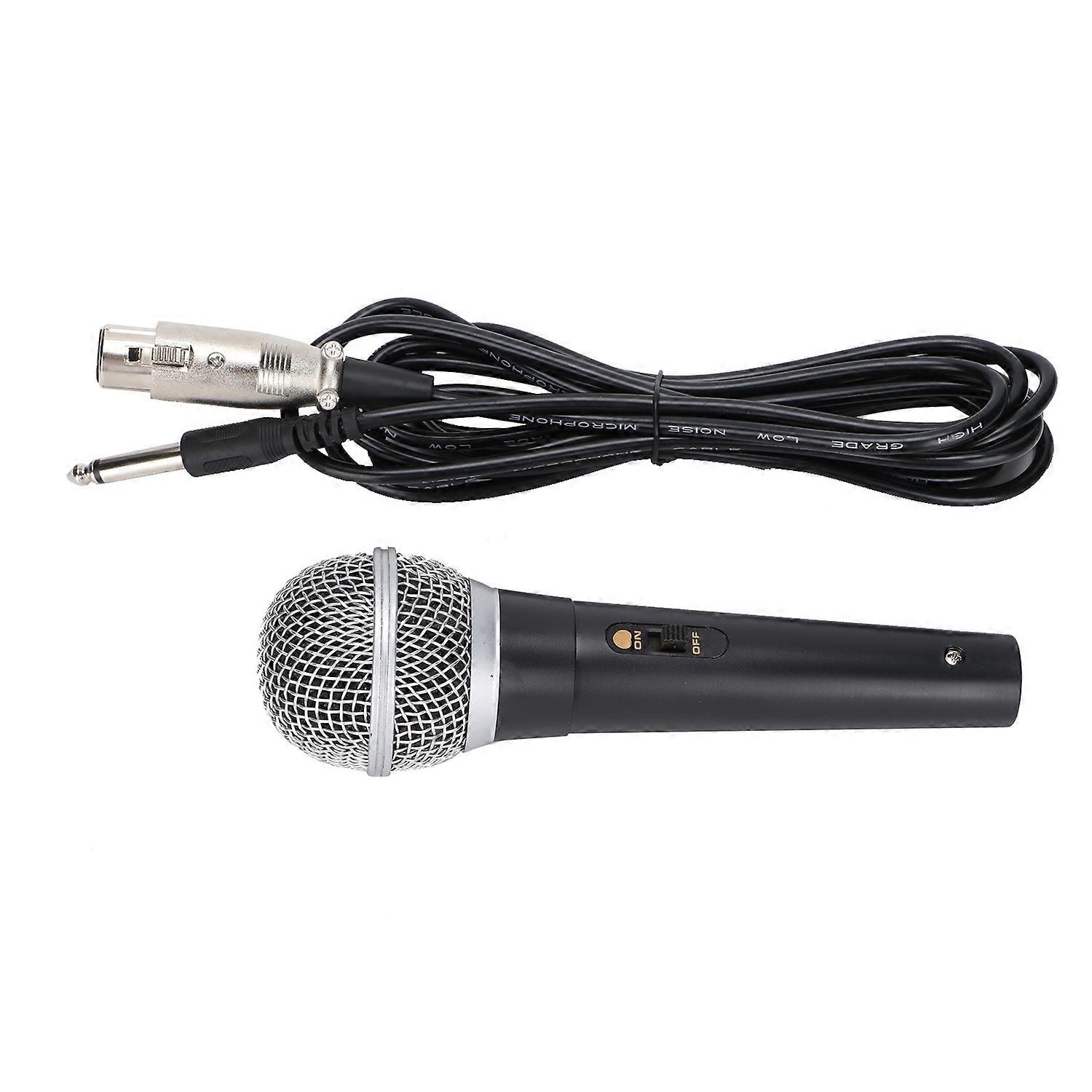 XLR Microphone with XLR to 1/4 Inch Cable Audio Connection Handheld Microphone Suitable for Stage Ka