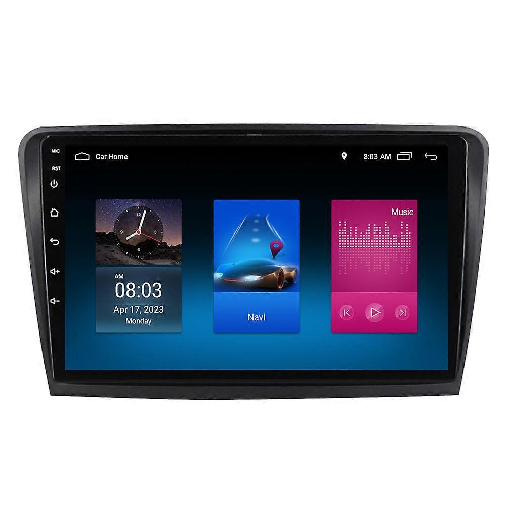 RoverOne Car Stereo Radio Bluetooth CarPlay Android Auto GPS Sat Nav Touch Screen for Skoda Superb 2 B6 2008 - 2015