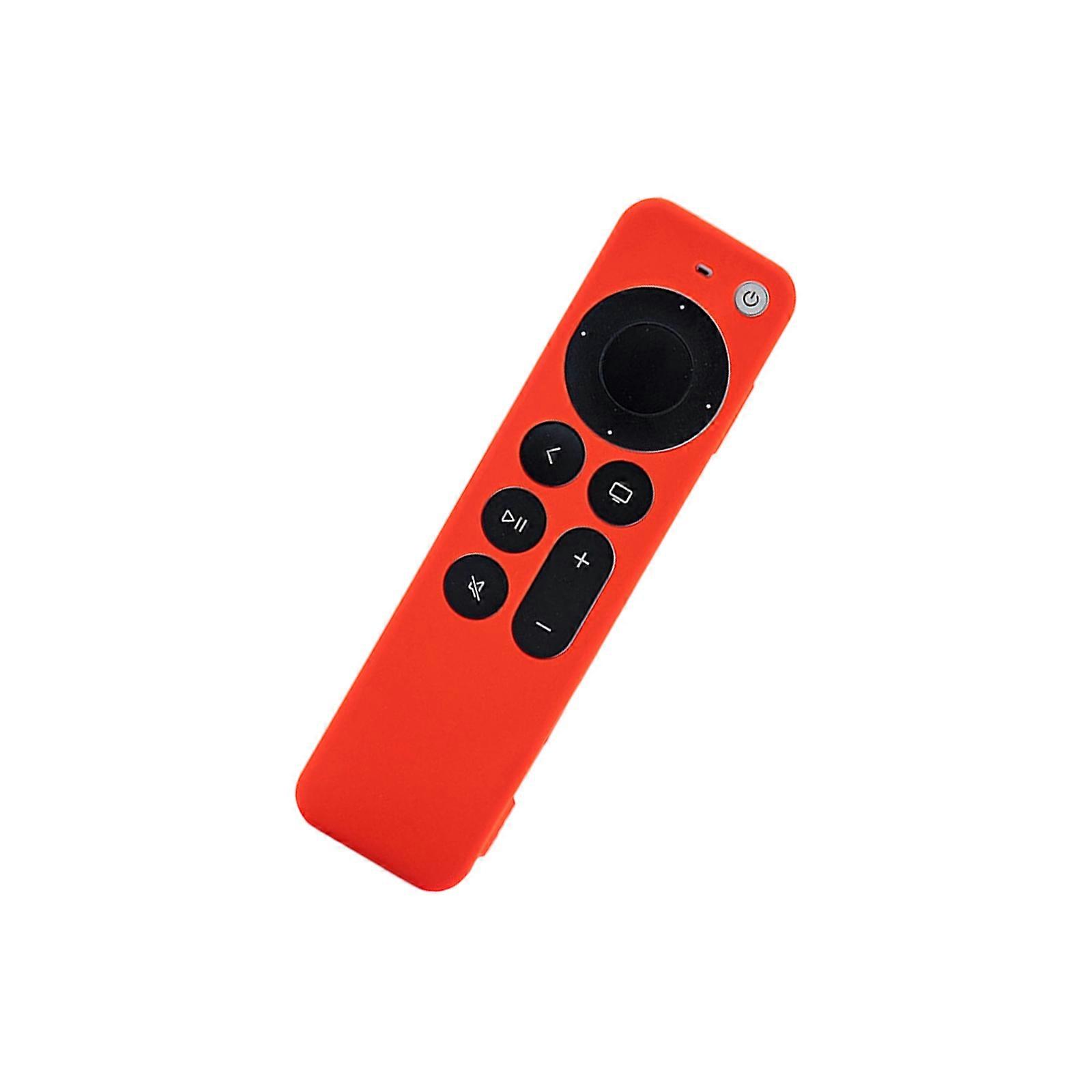 Glowing Silicone Protective Case For TV6 Remote Control Washable NonFade Material AntiSlip Grip Full Coverage Cover  red