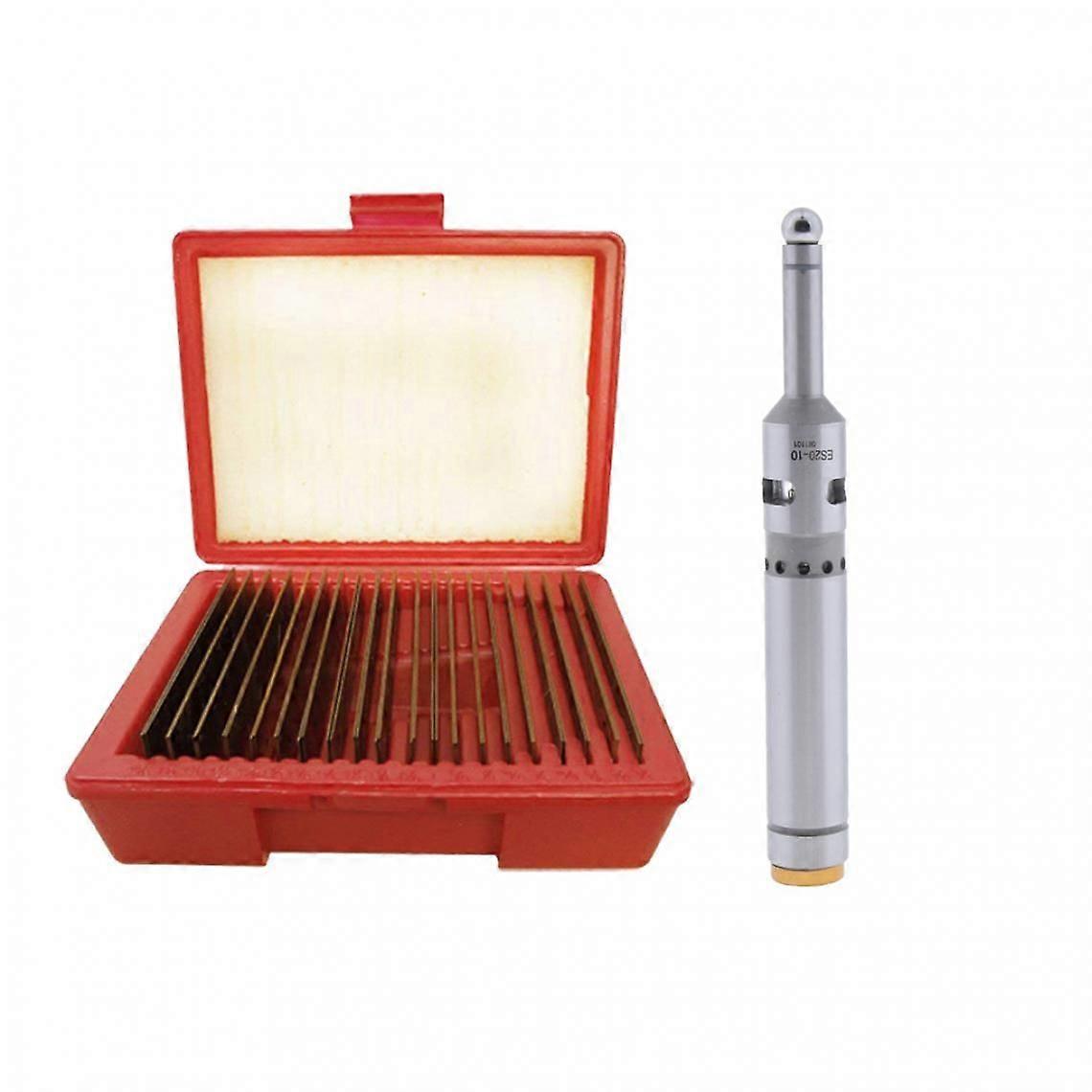 40 件 1/32 英寸 x 6 英寸平行钢套装 .0001 英寸精密机械师工具 + 电子寻边器