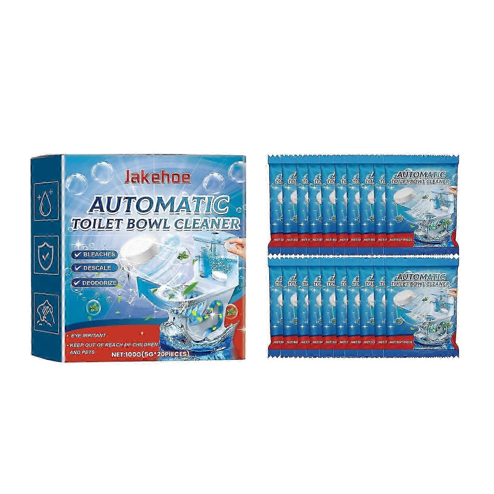 Automatic Effervescent Toilet Cleaner Tablets  Deep Cleaning, Odor Removal, Clog Prevention , Fresh Bathroom Refresh in Minutes