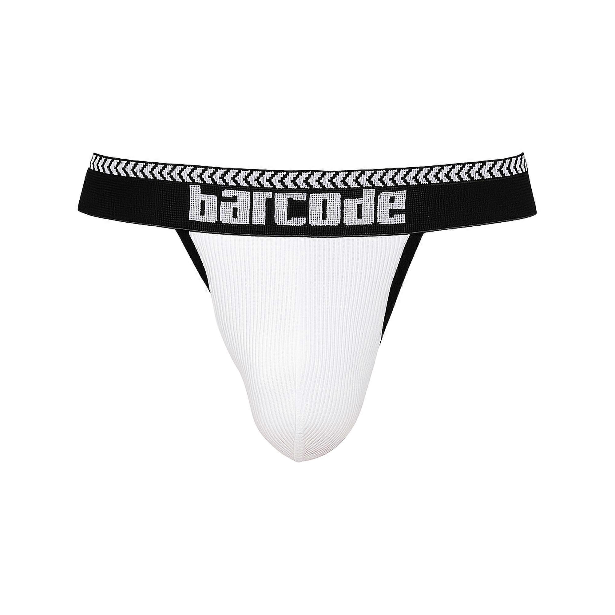 Barcode Berlin Kavan Jockstrap Weiß-Schwarz | Herren Unterwäsche | Herren Jockstrap
