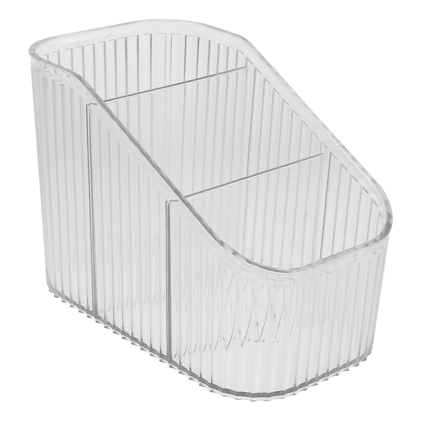 Acrylic Transparent Eyelash Organizer for Storage with 3 Compartments