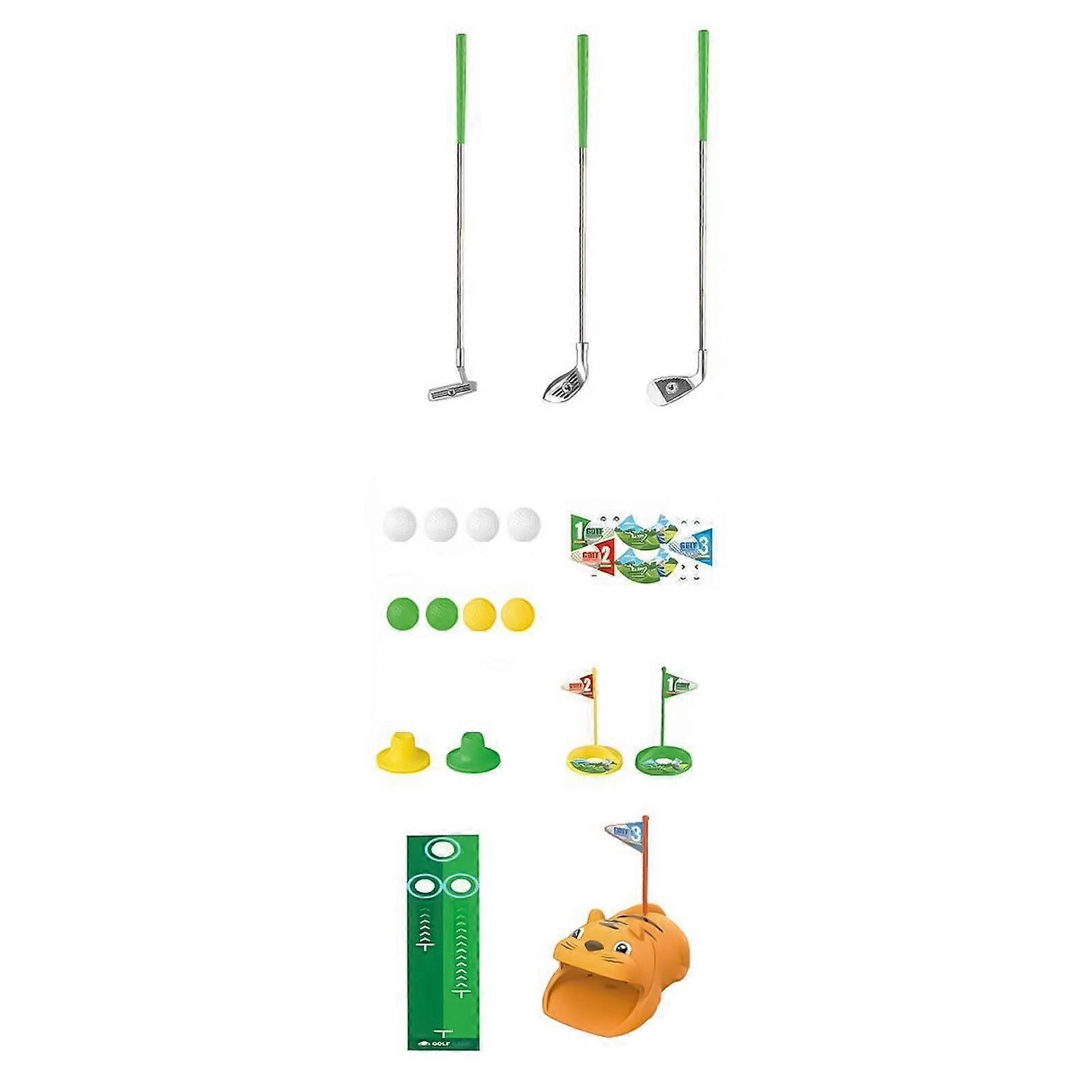 Tiny Golfing Set For Children Includes Flexible Associations And Swing Trainer For Active Play  Yellow