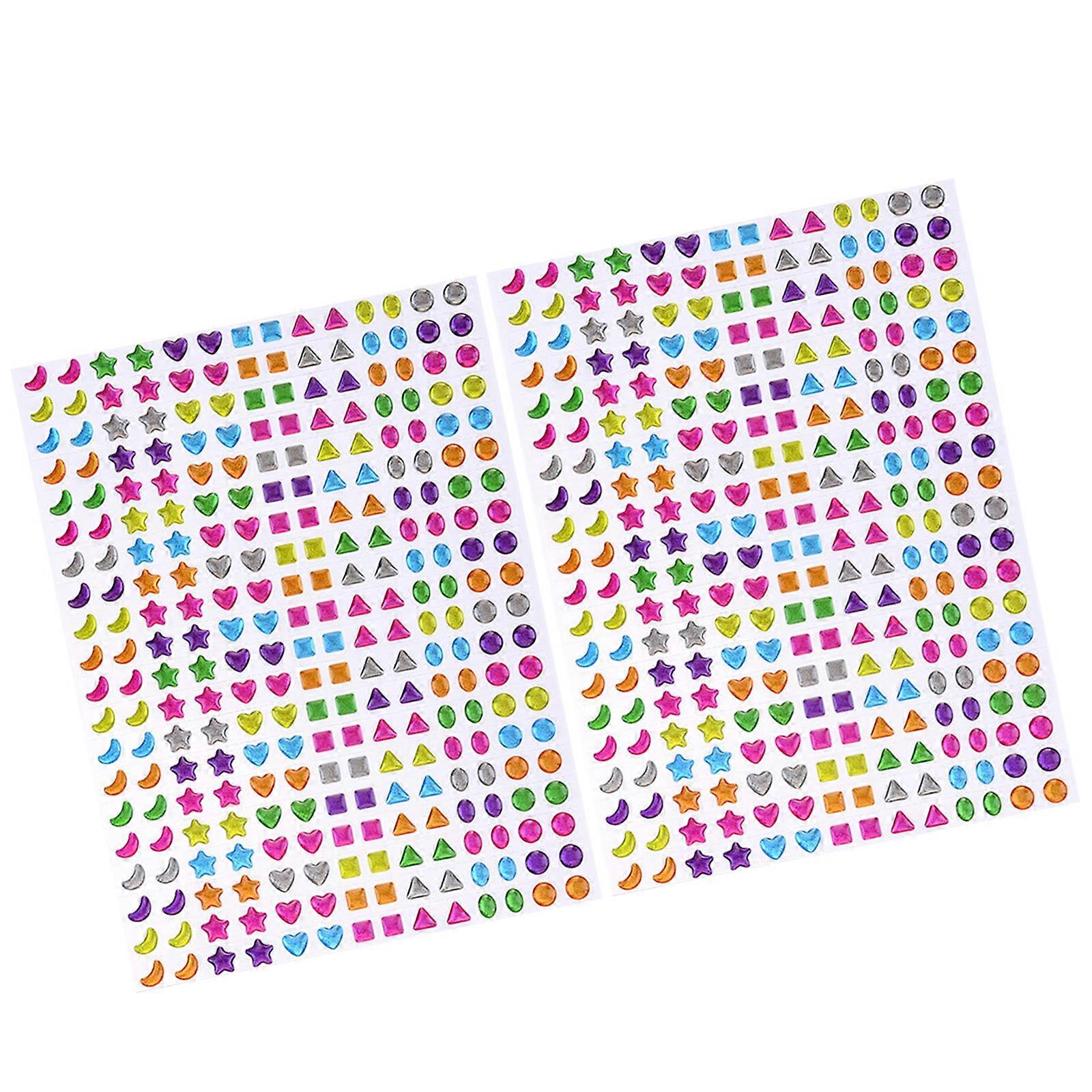 Reusable Tiny Patches for Water Bottle, Notebook, Scrapbooking Cute 3D Sticker Cartoon Sticker Tiny Handcraft Sticker Multicolor