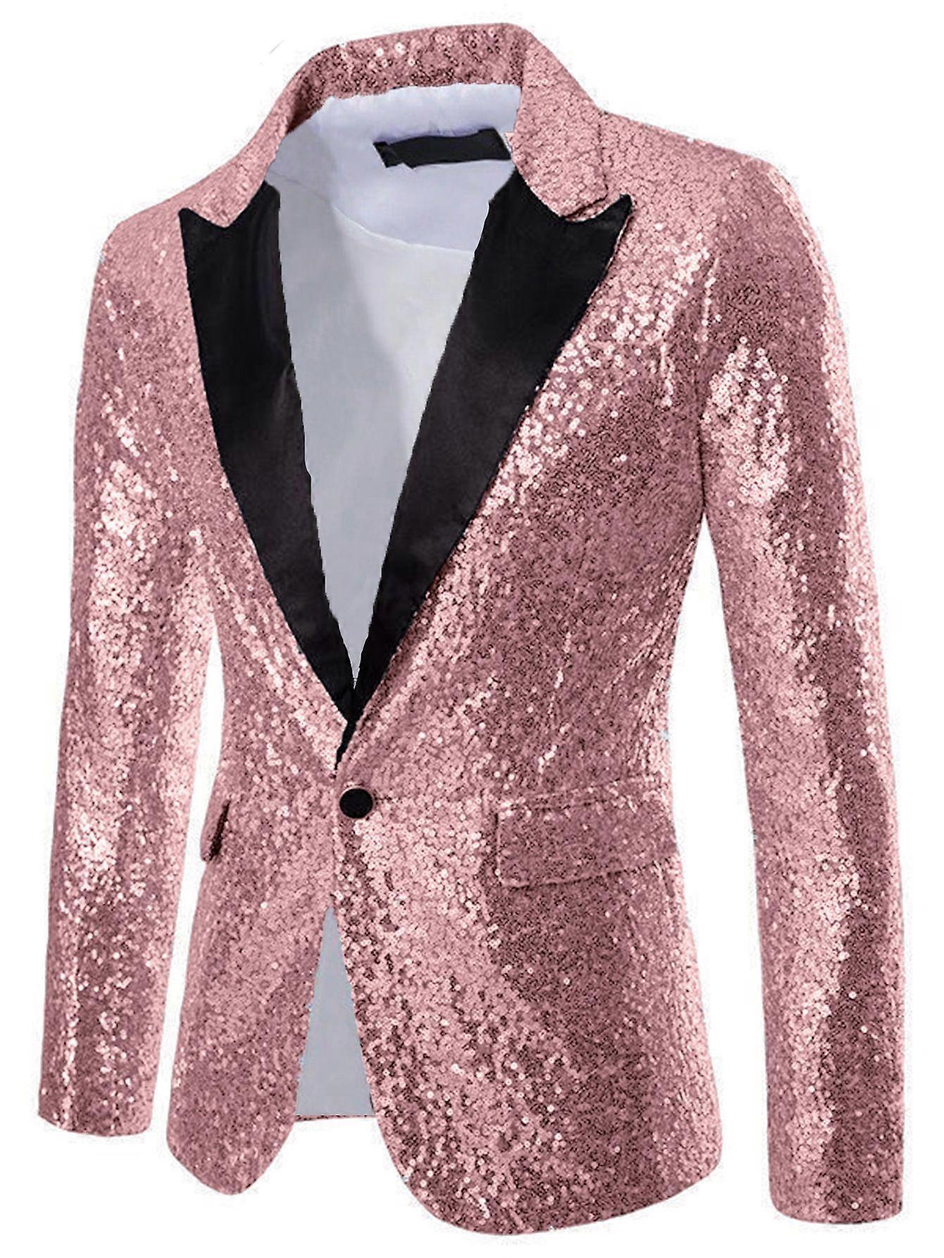 Non-iron tailored sequinned tuxedo tailcoat for men's performance wear Host and master of ceremonies stage attire