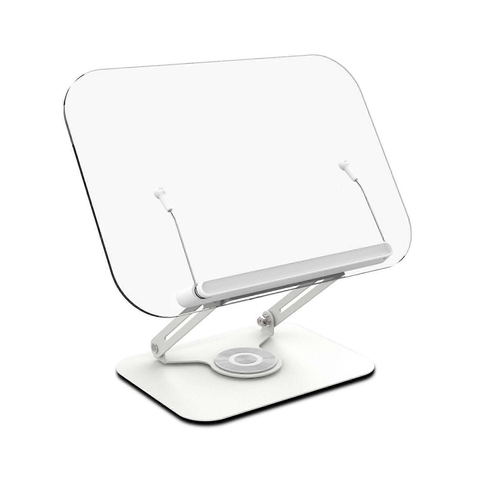 Clear Acrylic Reading Rest Desktop Tablet Support Holder Stable Multiple Angle Rotation for Home and Office Use Multicolor