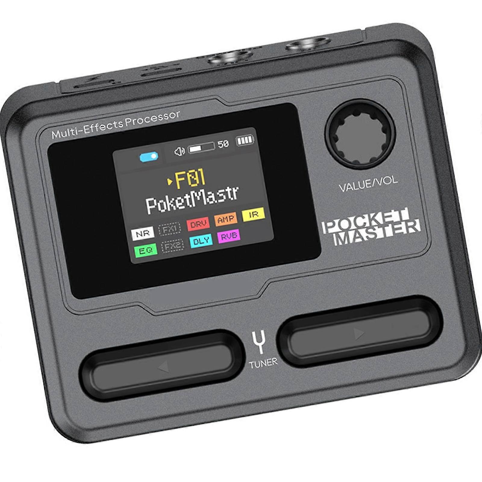 Pocket Electric Guitar Bass Pocket Comprehensive Effect Device Recording Bluetooth-compatible Guitar Processor Multicolor