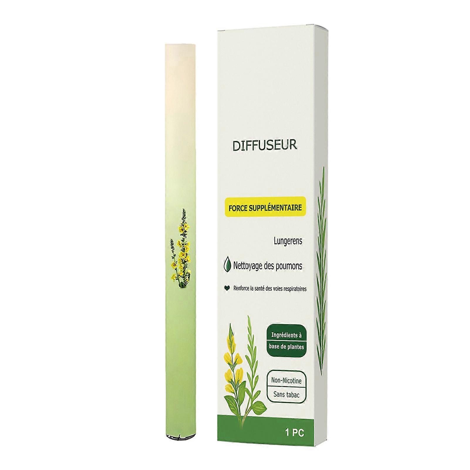 Natural Extract Diffuser Pen for Lung Detox Oral Airs Freshening with Extracts of Mullein Thyme Mints