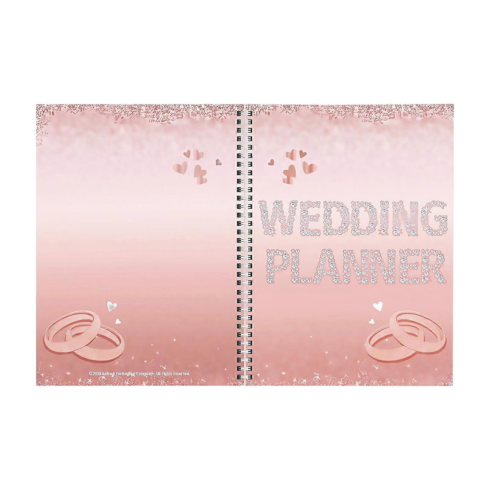 Wedding Planner Organizer Book with Countdown Agenda Scrapbook for Honeymoon Journaling