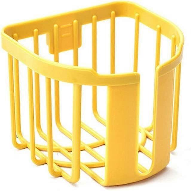 Wall Mounted Tissue Holder Dispenser with Hollow Drain Shelf for Bathroom Paper Storage (Color C)