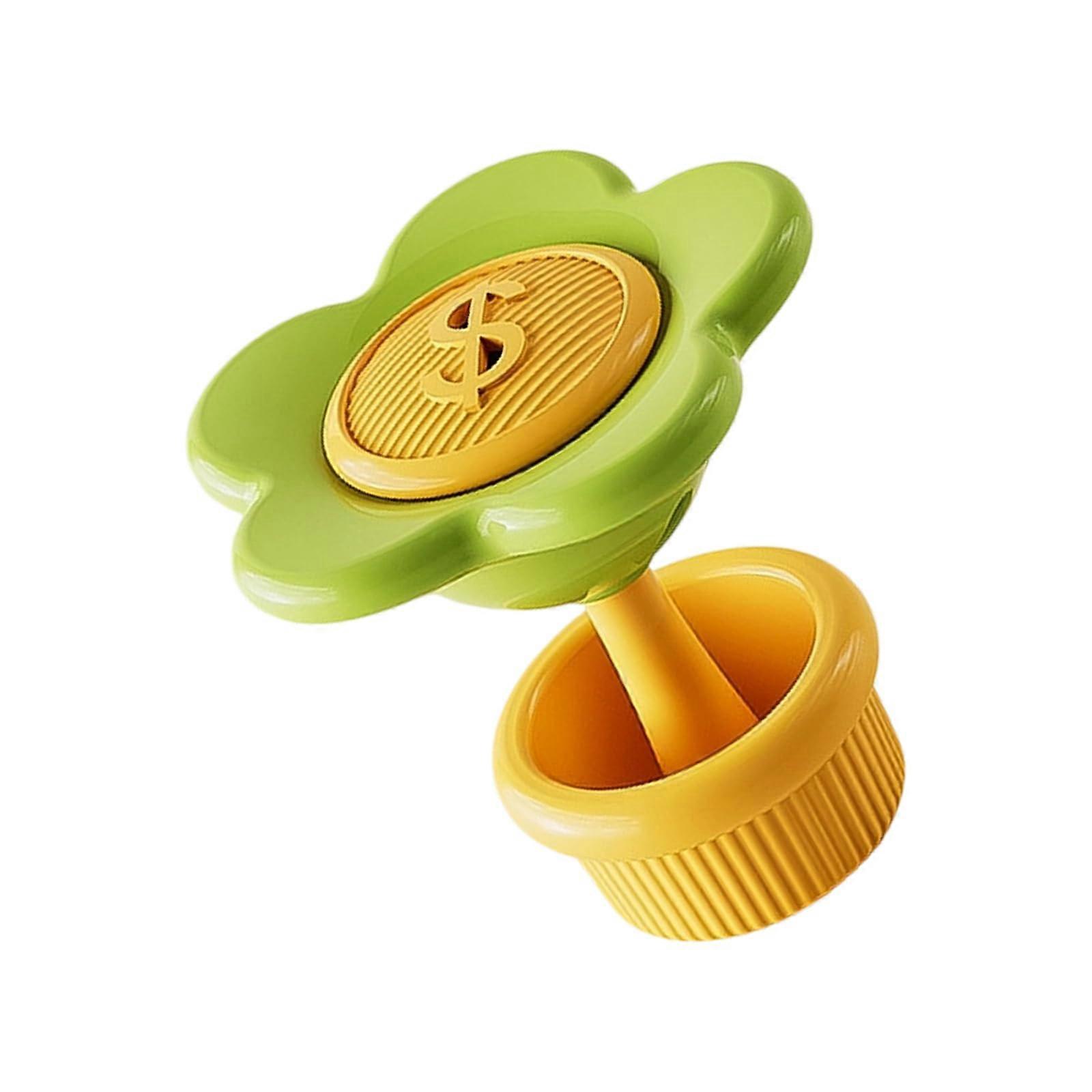 Toilet Flushing Assist Tool NoDrill Installation Push Button Green Decorative Button for Sanitary Bathroom Use