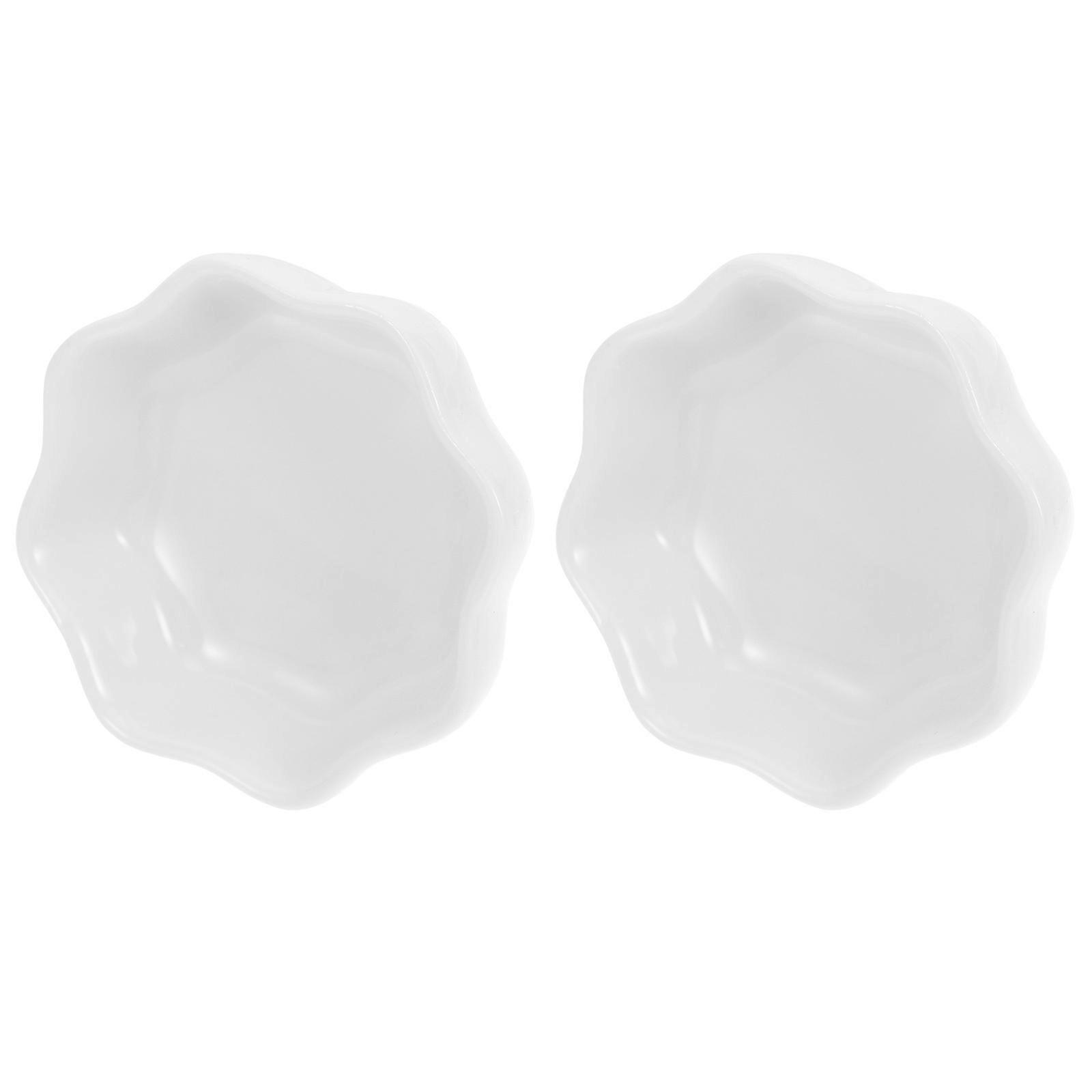 2 יחידות מאכילי אוגרים ביתיים קערות האכלה עמידות בפני שחיקה קערות צ'ינצ'ילה קרמיות