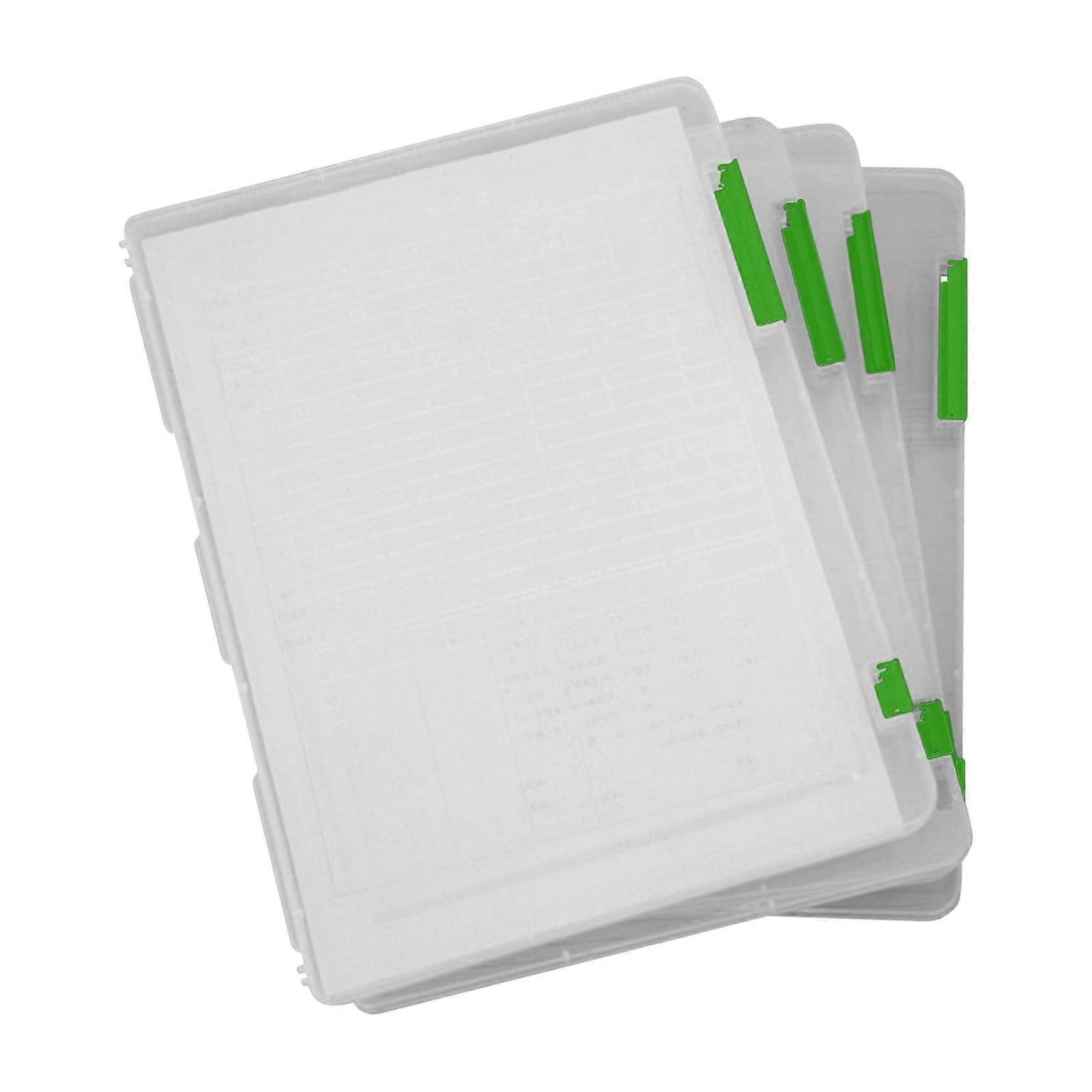 YiFudd Transparent Storage Box Clear Plastic Document Paper Filling Case File Box