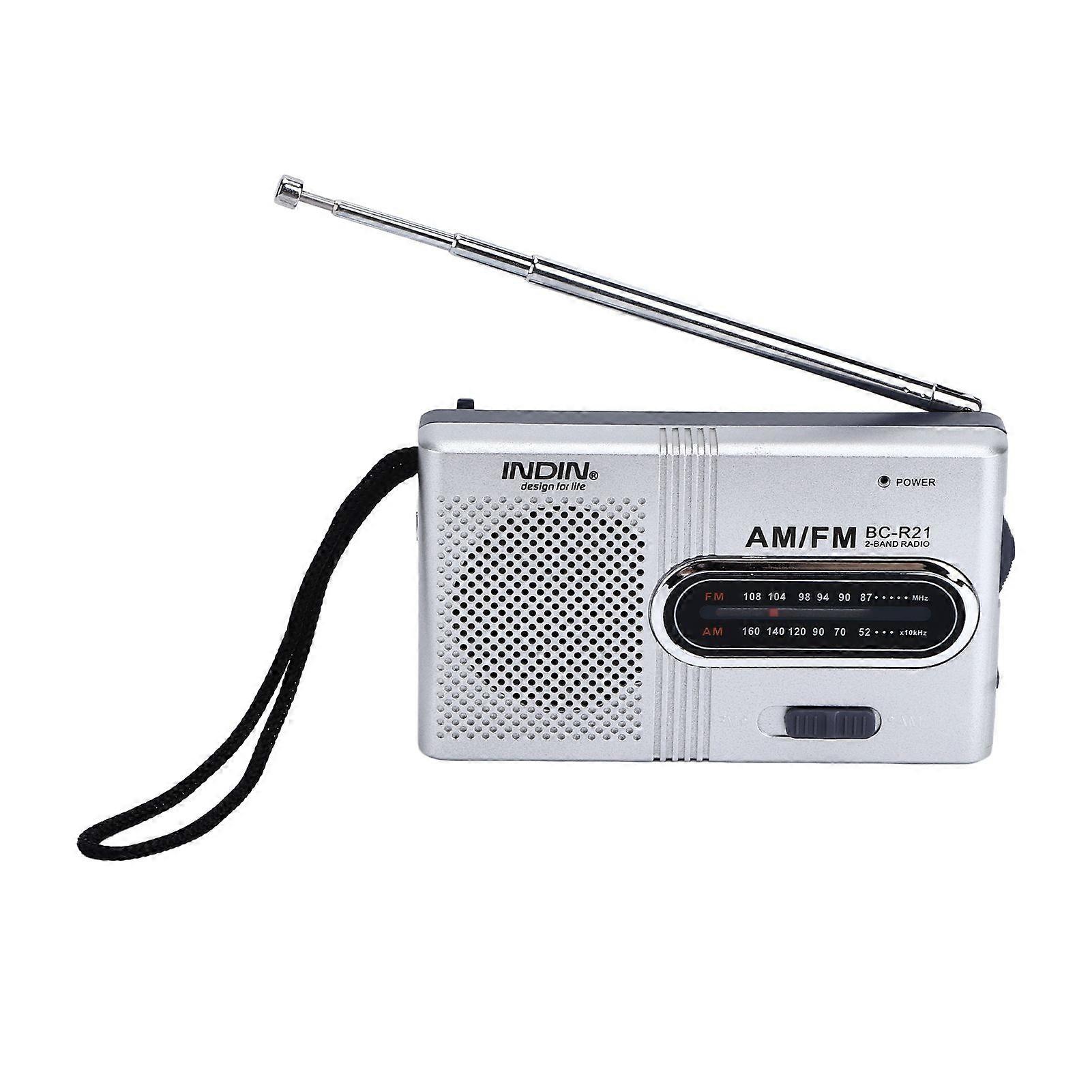 Portable Pocket Radio Mini Radio Player AM FM Compact Radio Player Battery Operated