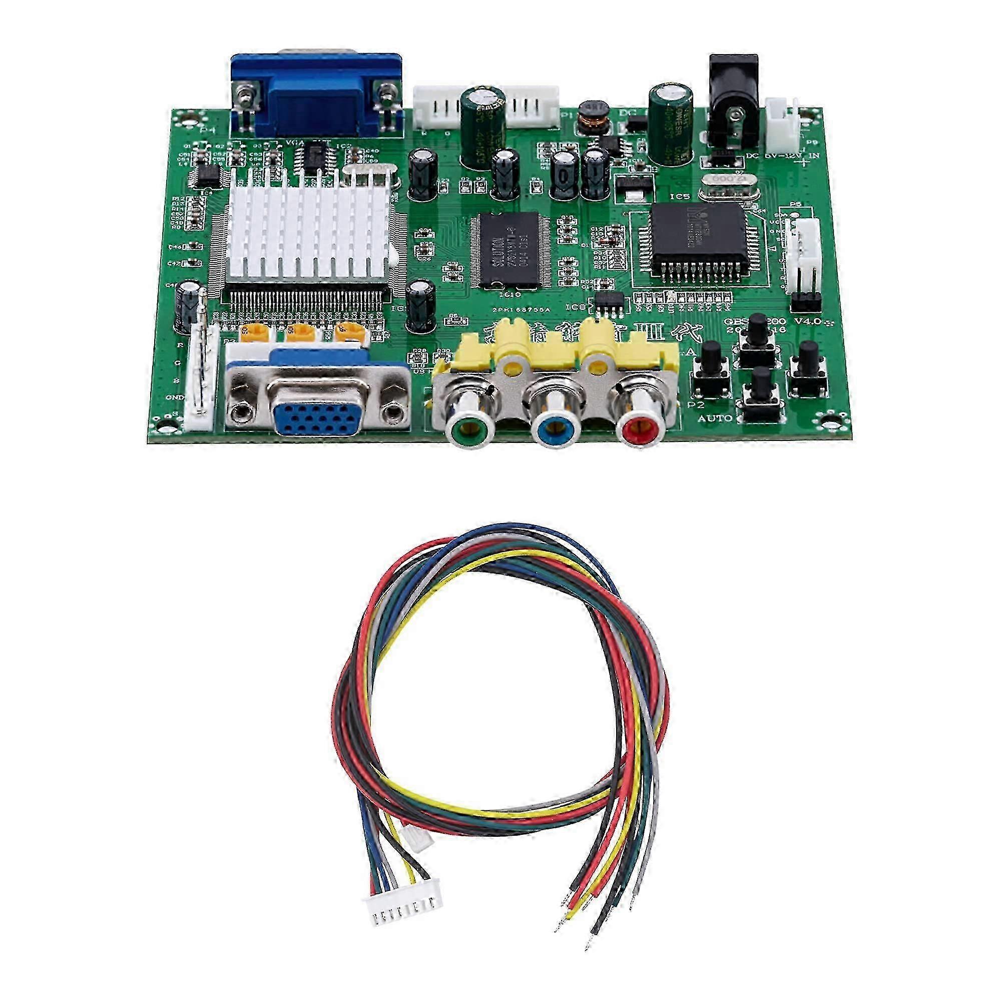 w Arcade Game RGB/CGA/EGA to VGA HD Game Video Output Converter Board for Arcade Monitor to CRT LCD PDP Projector