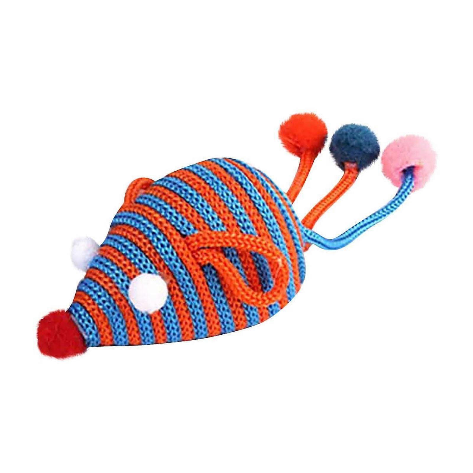HKUKY Cat Toy Interactive Teething Simulation Mouse Nylon Bite-resistant Pet Toy
