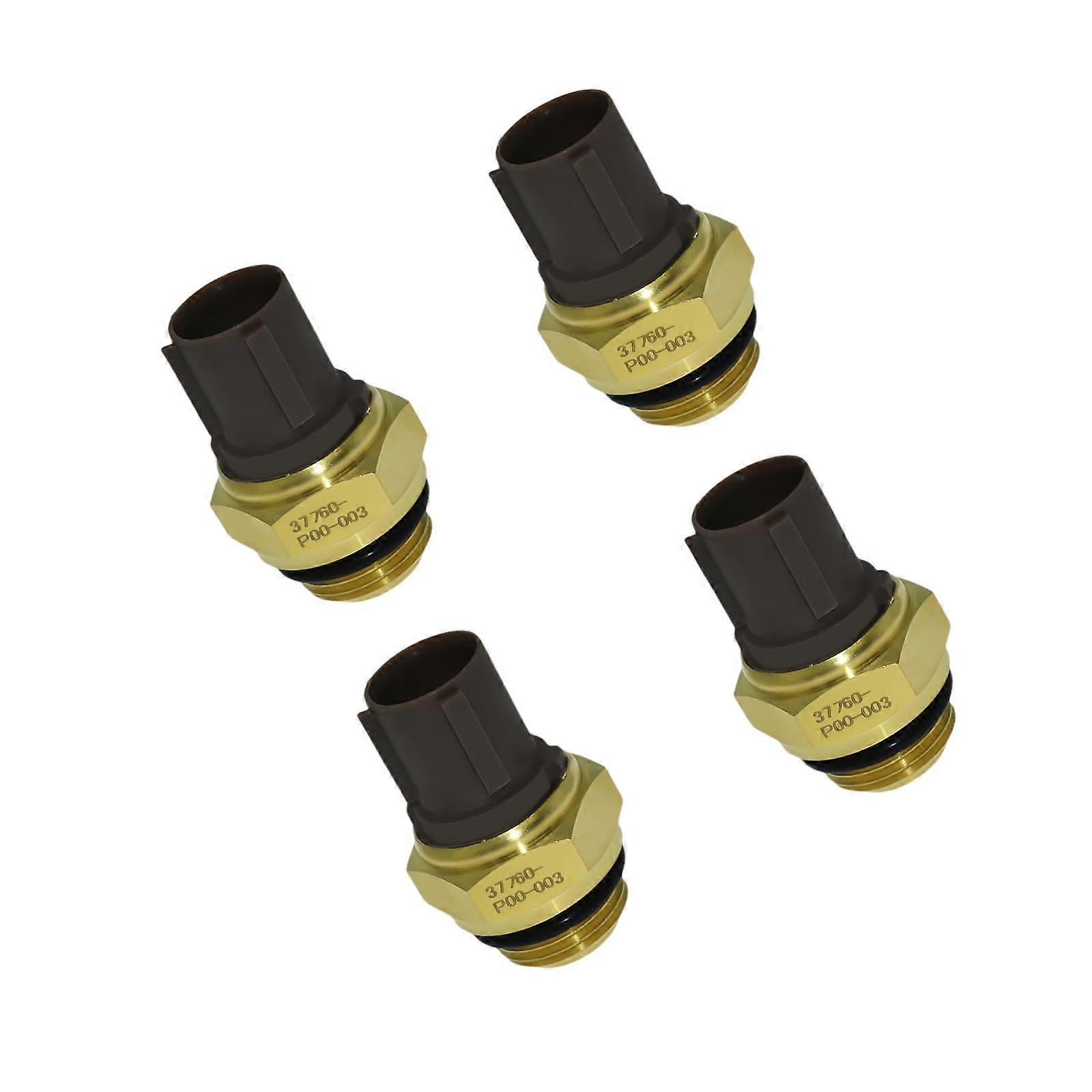 4pcs 37760P00003 Water Temperature Sensor for Honda Replacement Prevents Engine Overheating
