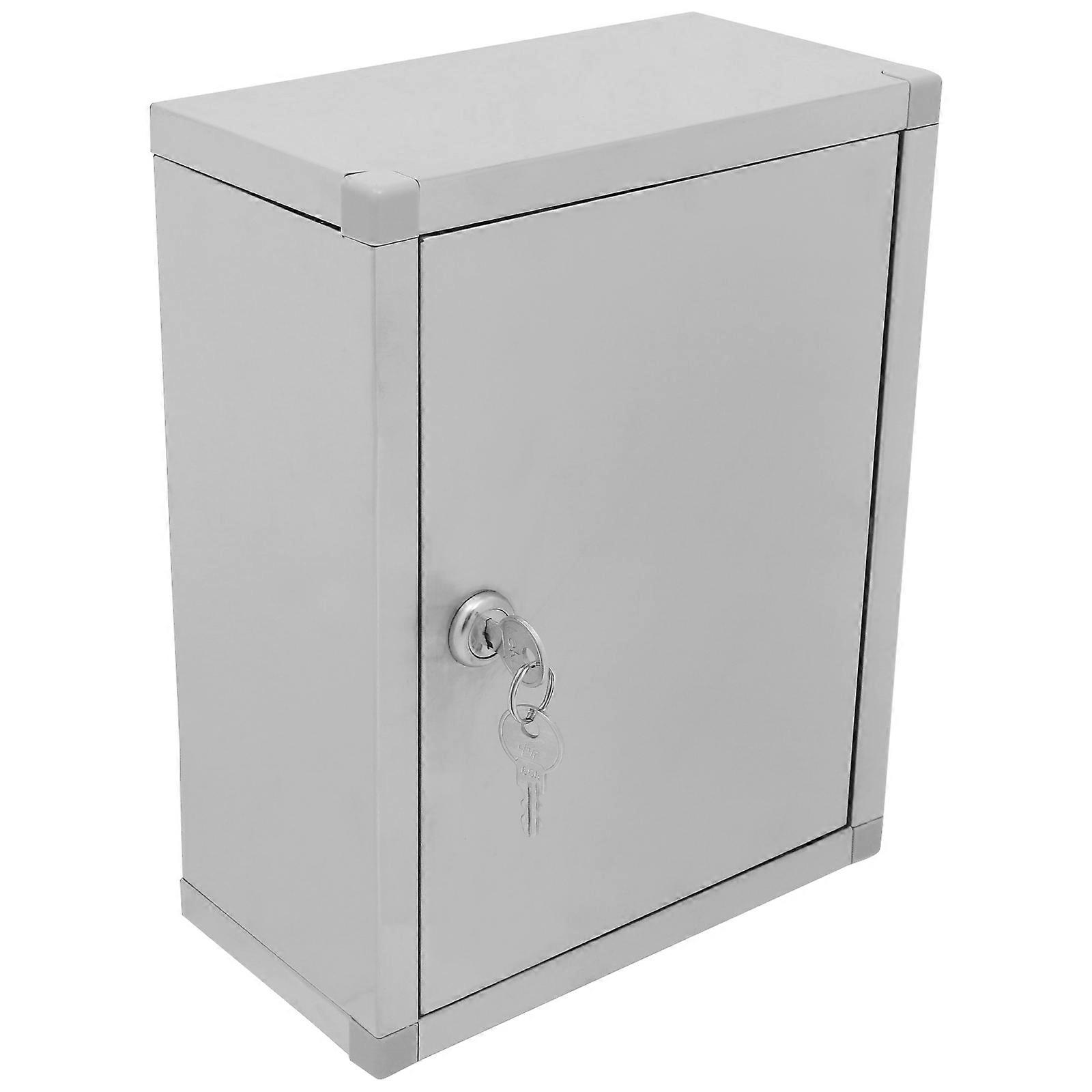 Wall Mount Locking Box Stainless Steel Storage Box for Use