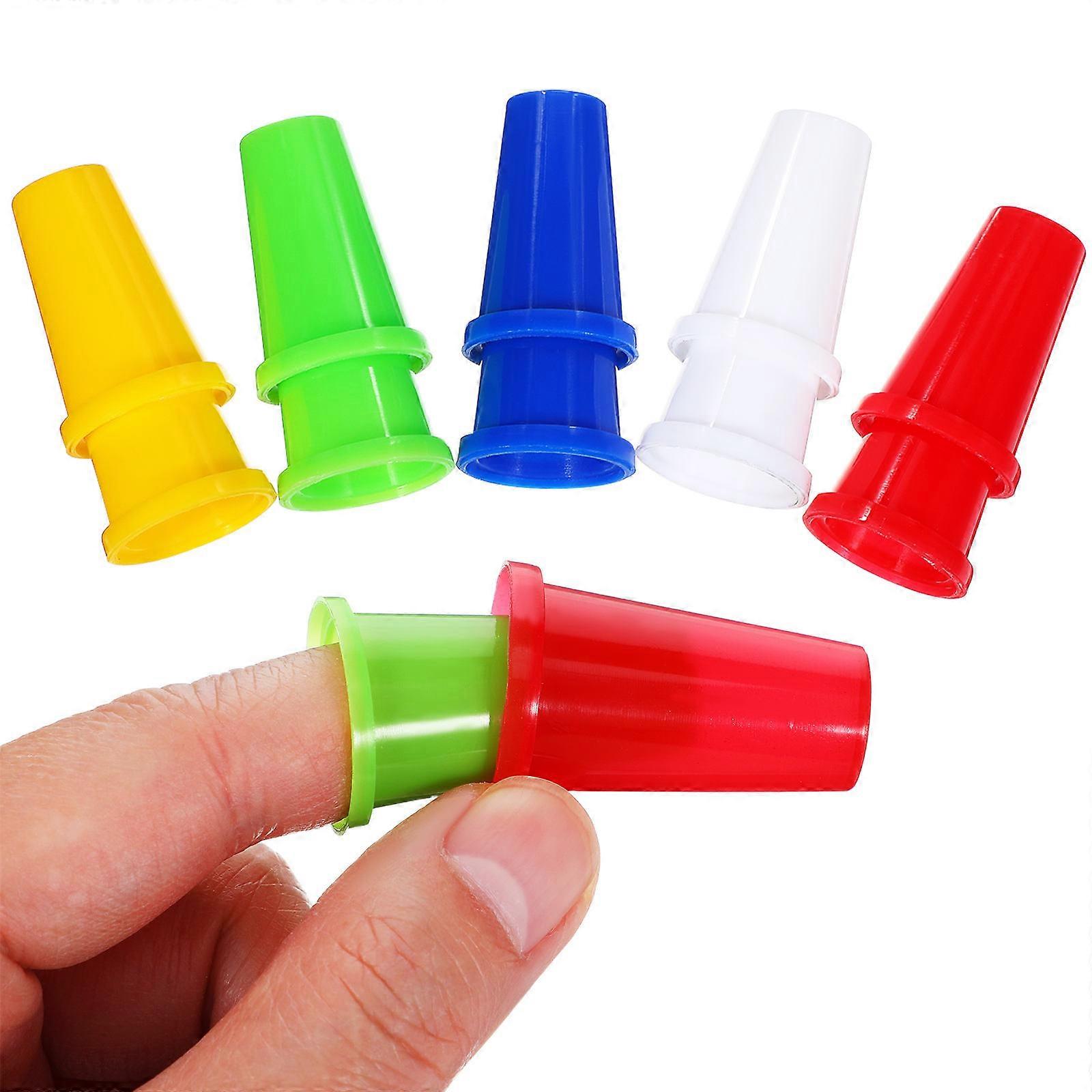 Finger Protector Thimble Caps for DIY Craft Making 60Pcs Plastic Colorful Needle Shields