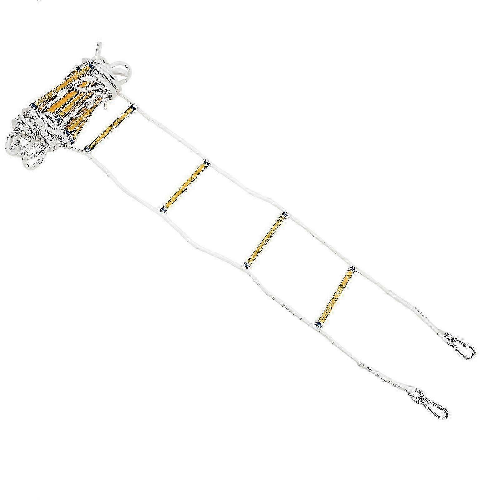 7.5M Rope Ladder Fire Escape Ladderwith 2 Hooks