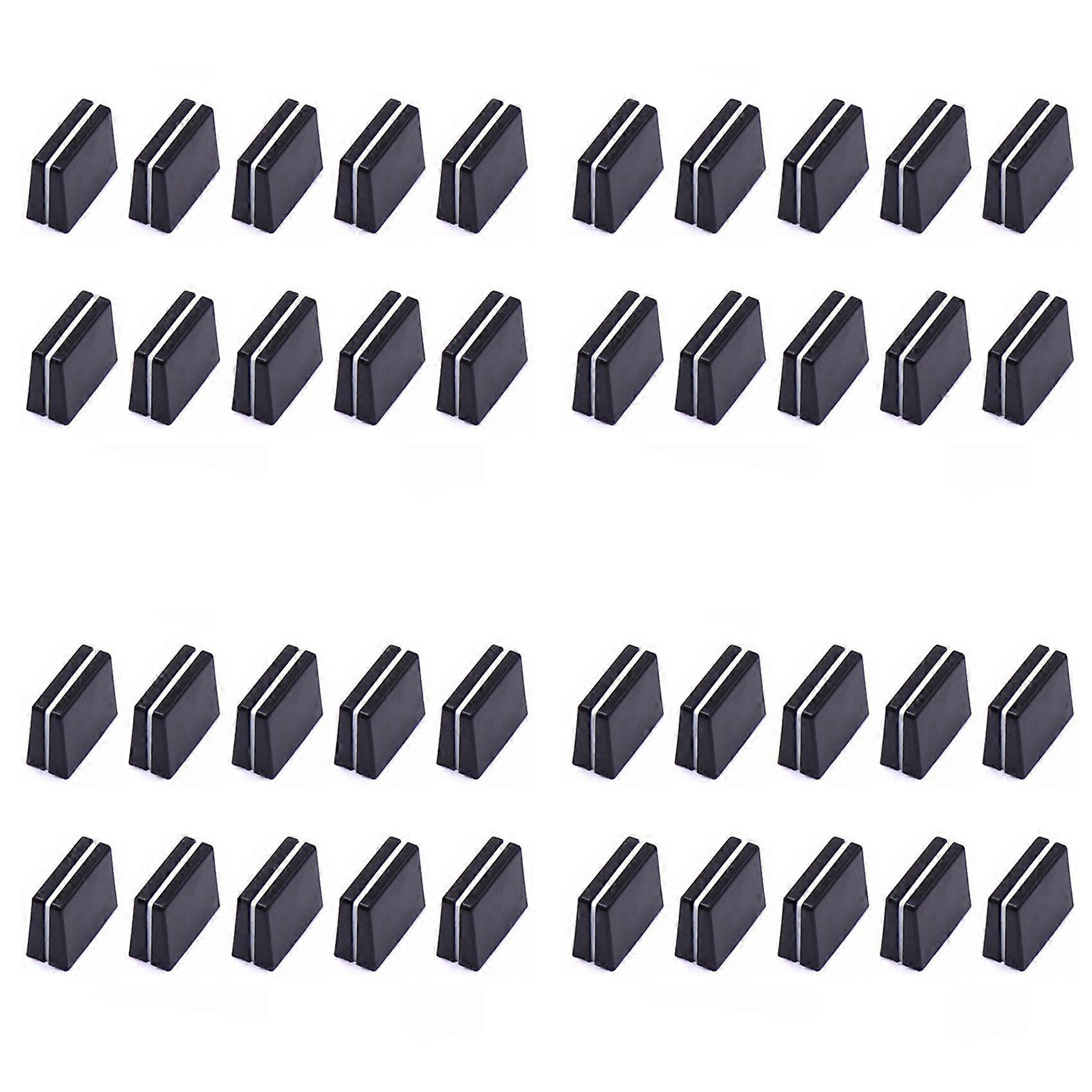 40pcs Fader Caps Mixer Fader Slider Knobs Replacement Buttons Caps for Mixer Console Accessories
