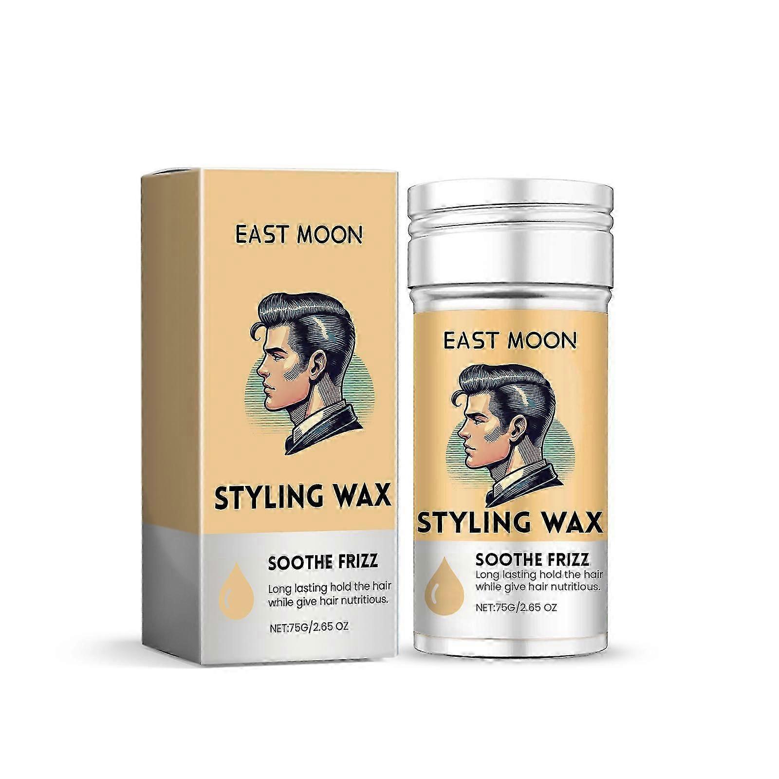 Long-Lasting Frizz Control Hair Wax Stick with Beeswax & Argan Oil  Portable Styling Wax for Soft, Shiny Hair, Easy Application for Short & Medium Len