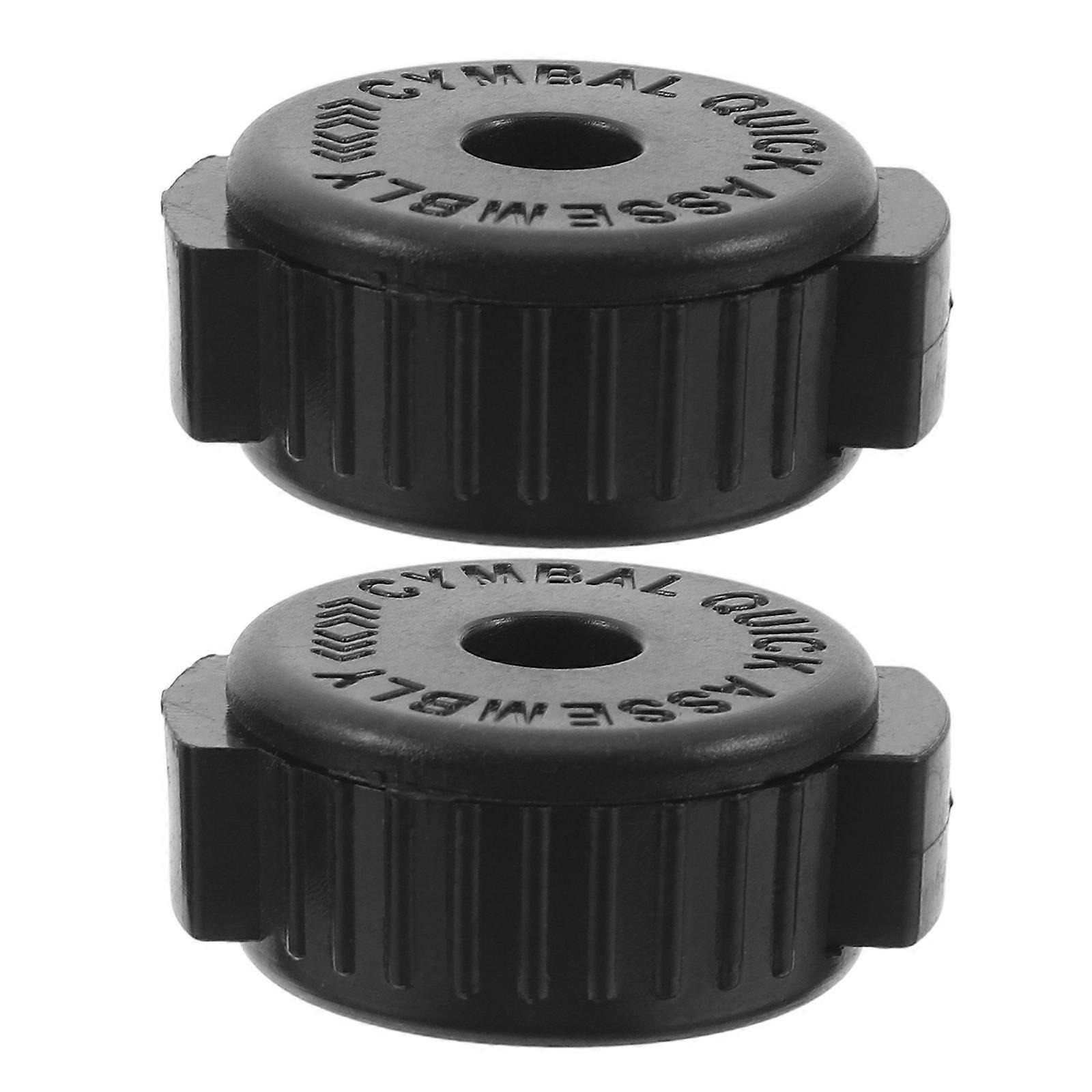 Drum Cymbal Nuts Quick Release for Secure Drum Accessories 2Pcs Black