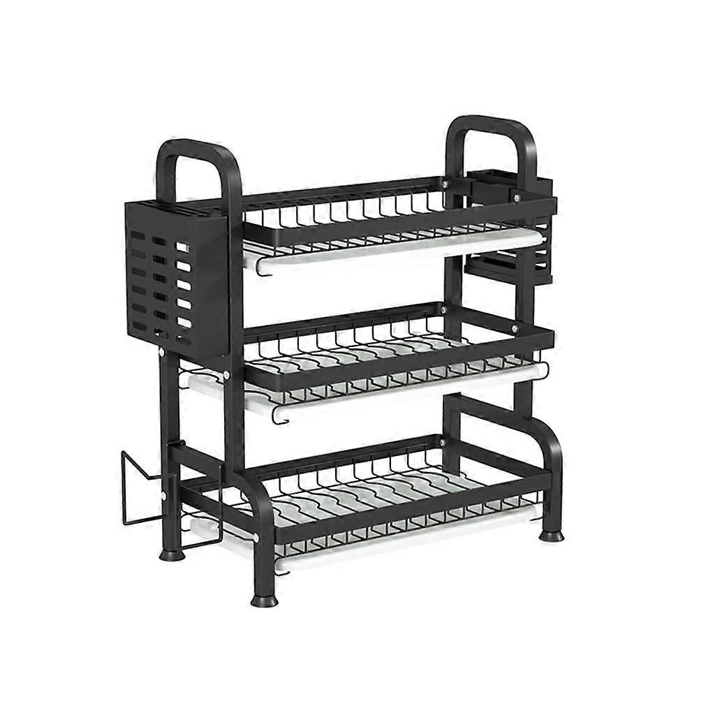 Kitchen Storage Rack, MultiTier Dish Organizer Shelf for Countertop, Large Capacity SpaceSaving Design