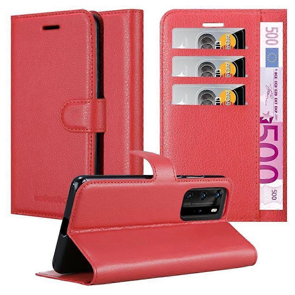 Huawei P40 Case - Protective Case with Card Slots and Stand Function