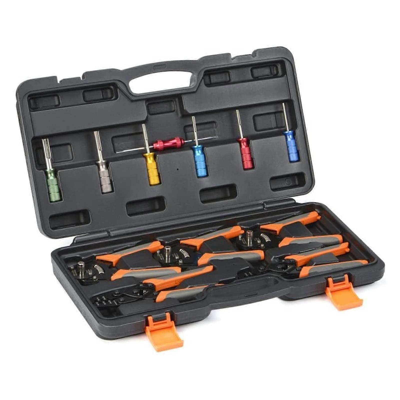 Hydraulic Copper Pipe and Automotive Crimping Tool Kit for Deutsch Connector with QuickChange Dies