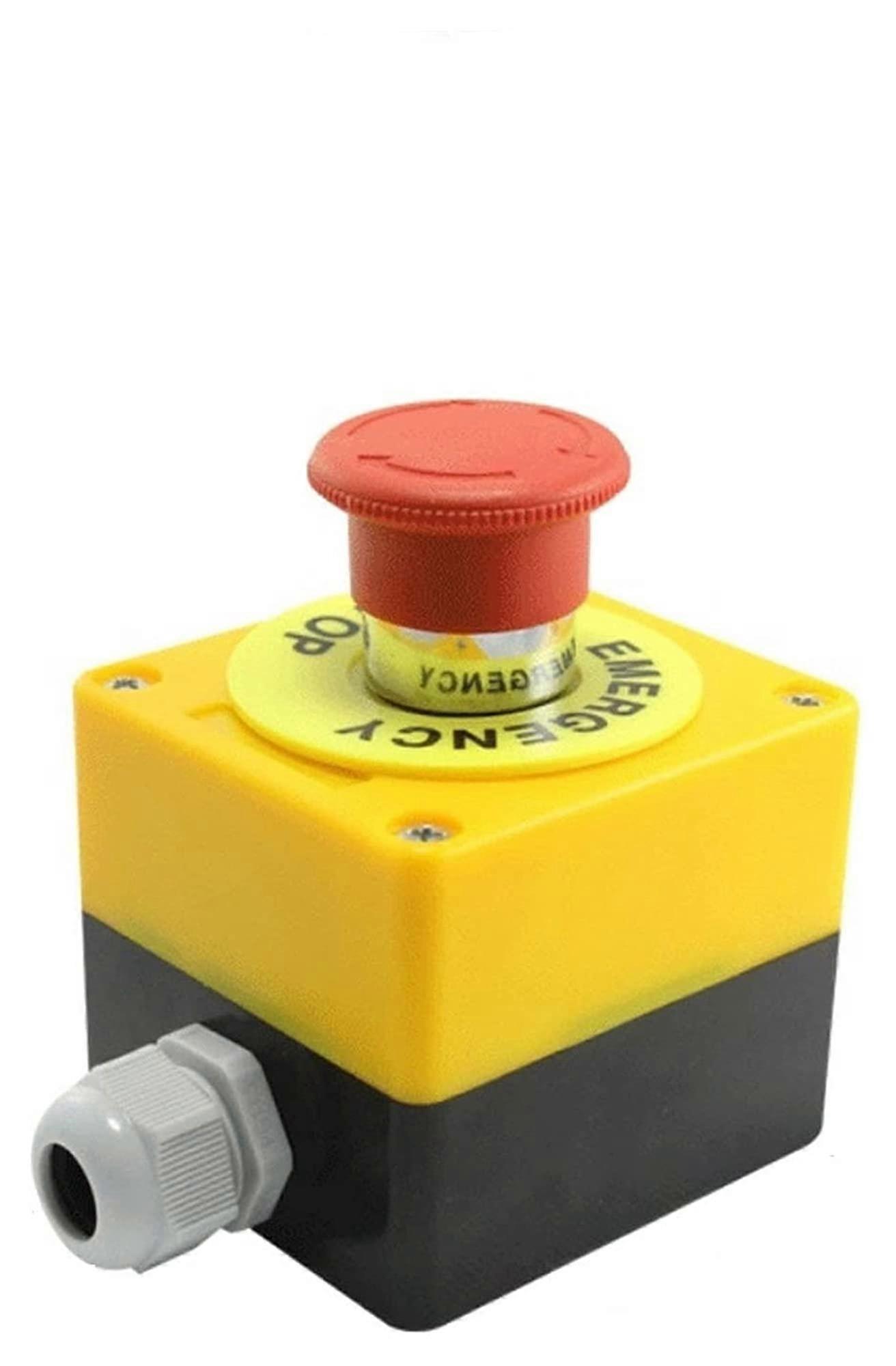 Emergency Stop Button Switch Box NO+1NC Waterproof for Elevator Lift Control