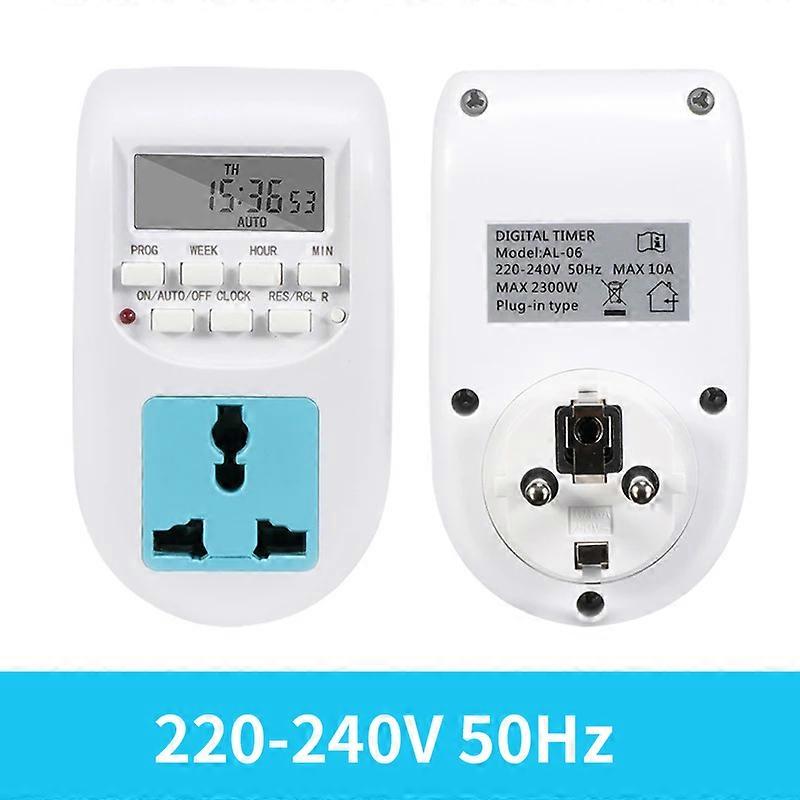 220-240V 10A 16 group programmable timer socket universal European plug digital LCD timer switch energy-saving power supply