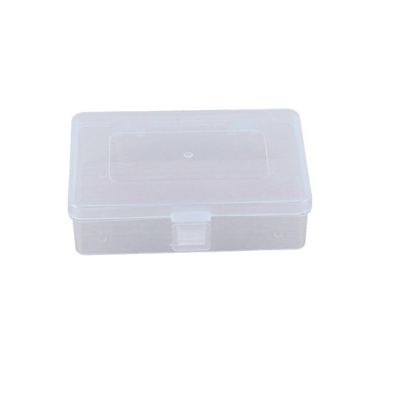 Rectangle Clear Plastic Container Teaching Equipment Coins Beads Storage Box
