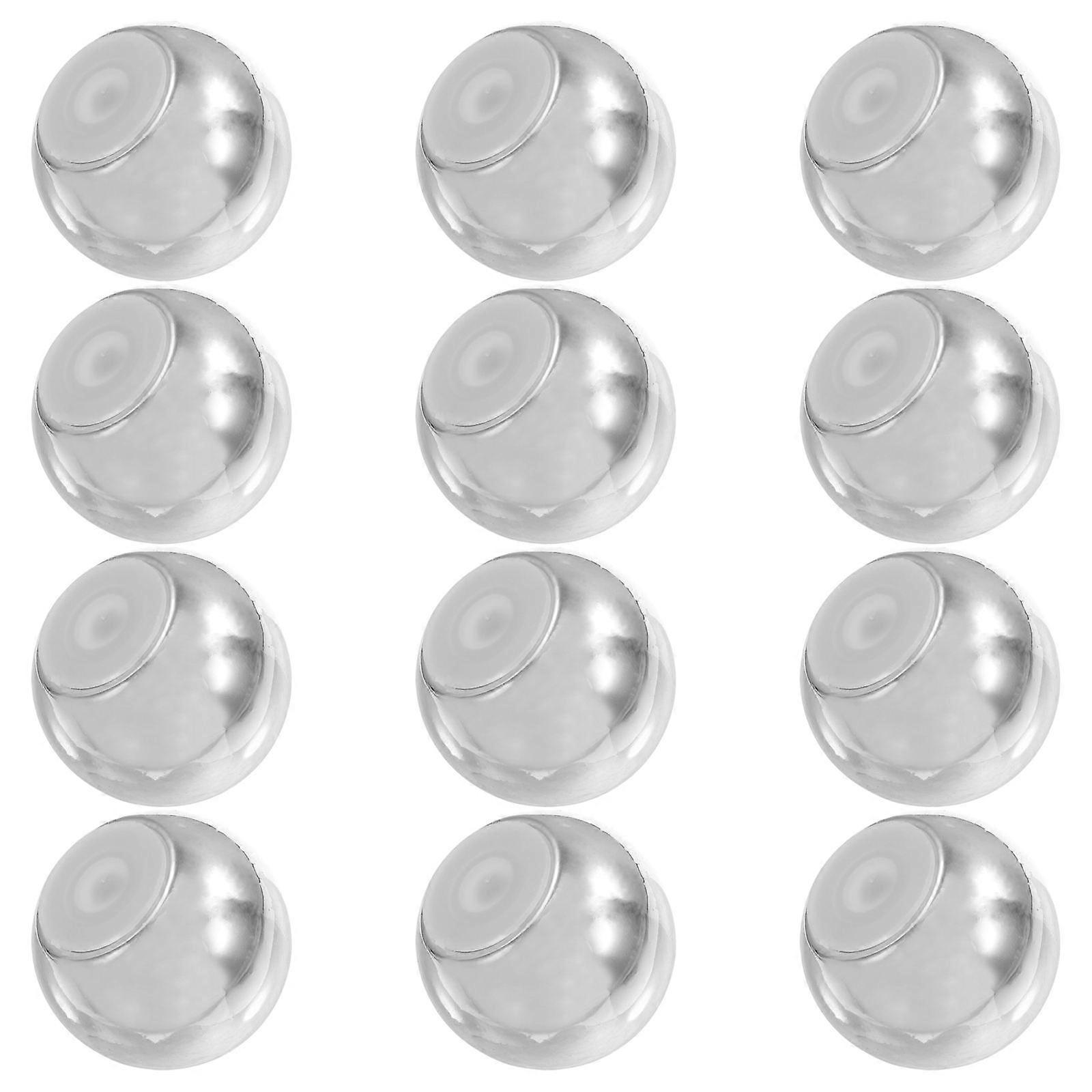Clown Nose Drawer Knobs for Cabinets and Drawers 12Pcs Silver Decorative Hardware