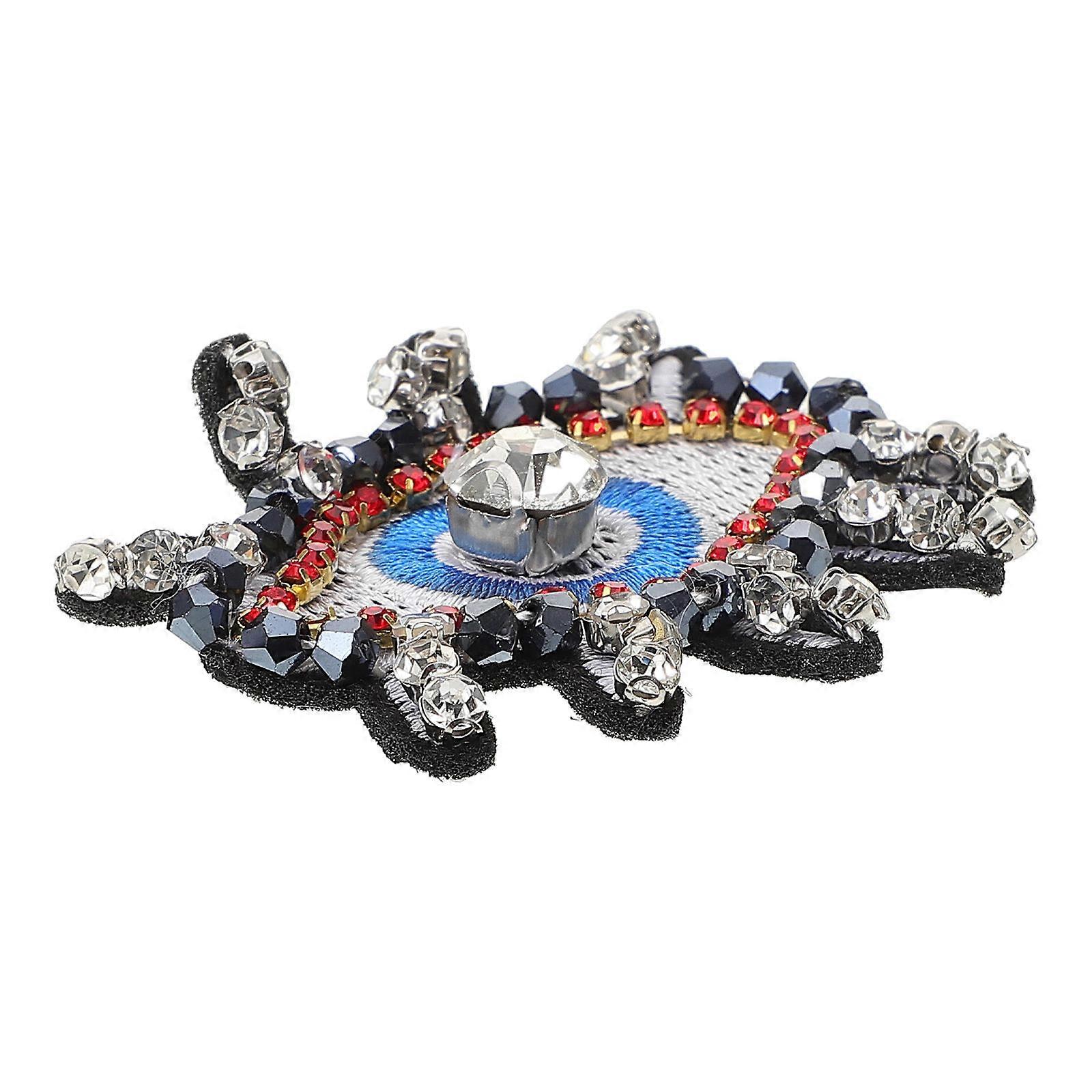 Rhinestones Applique Cartoon Cloth Patch for Decoration Sew on DIY Patch