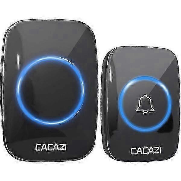 2025 Water Resistant Wireless Doorbell Black
