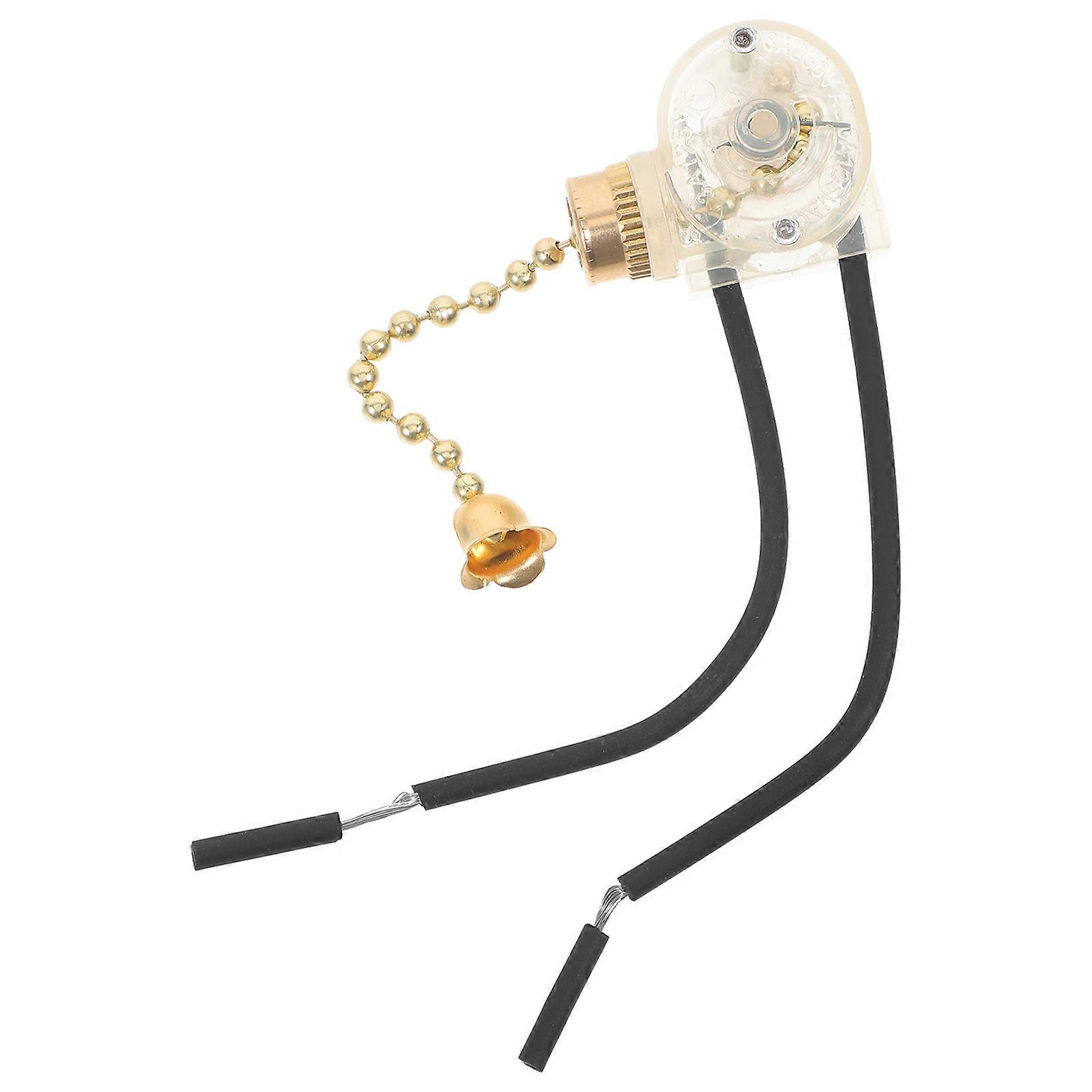 Pull Chain Ceiling Fan Light Lamp Replacement Switch with 3 Lighting Accessories