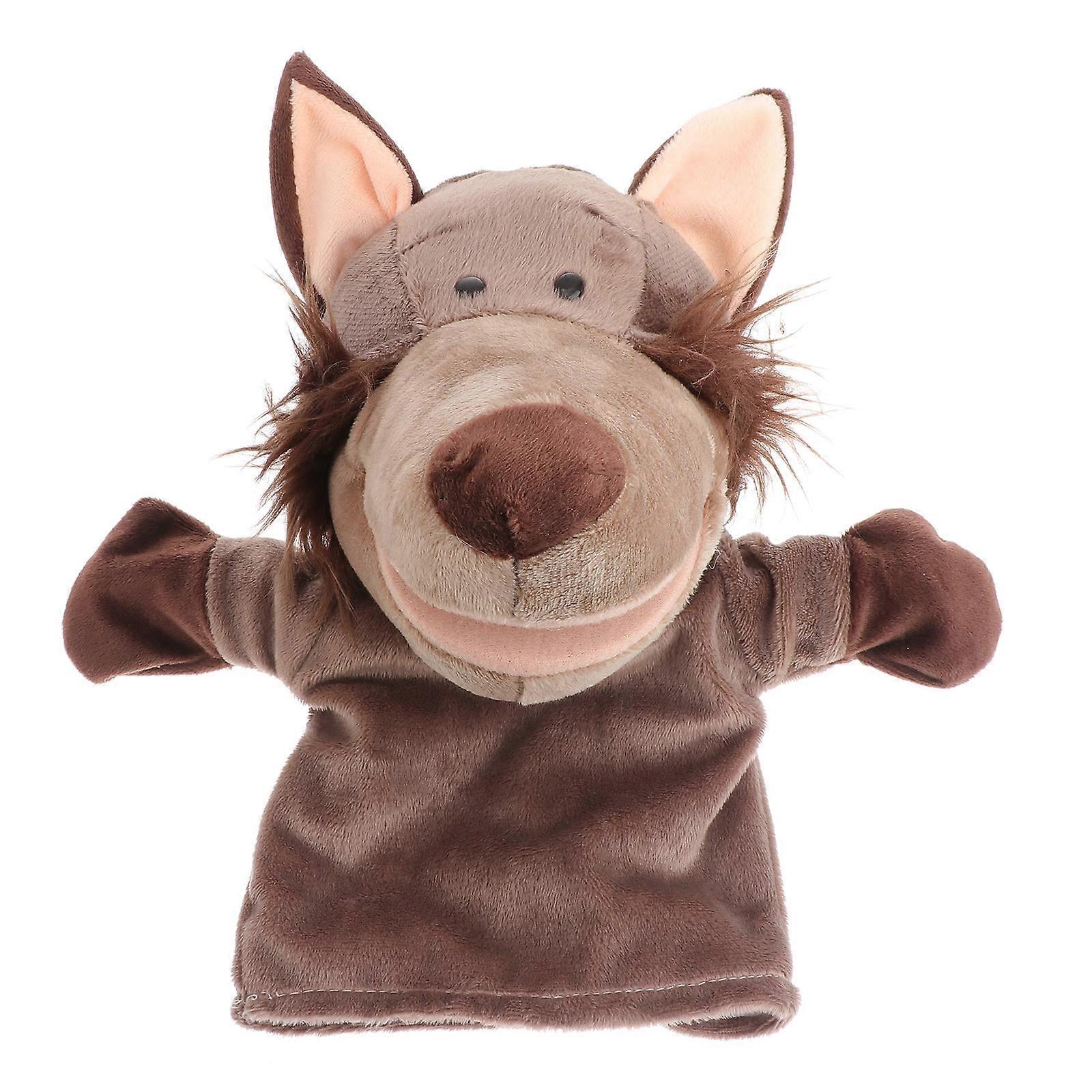 Wolf Hand Puppet Toy for Imaginative Play Animal Hand Puppet