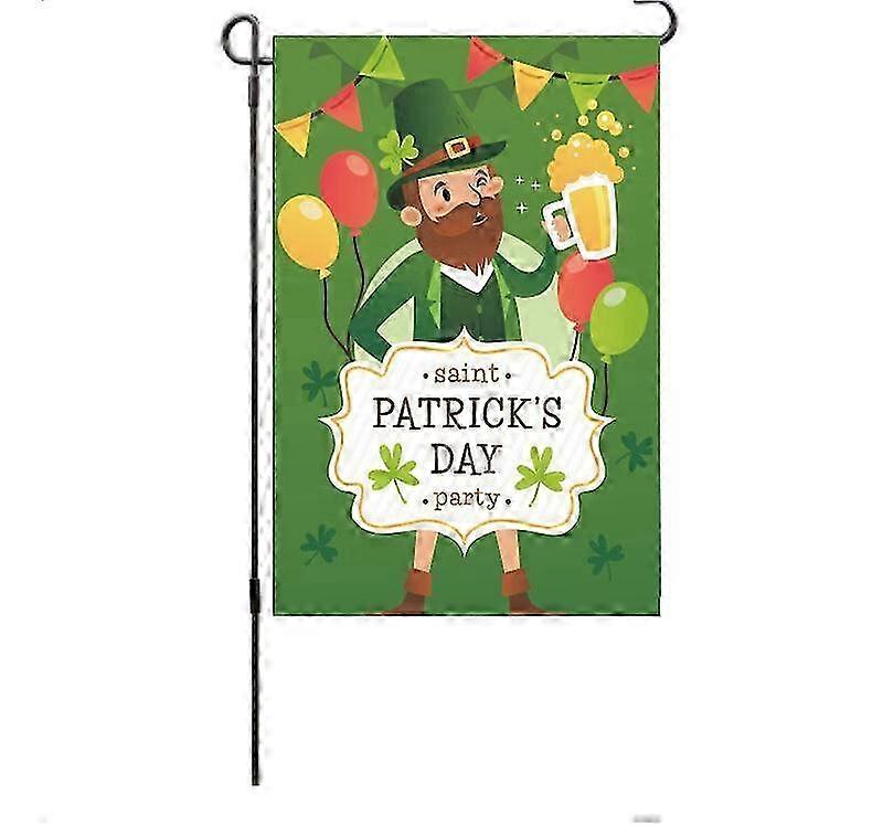 Double-Layer Shamrock Flag, Easy to Install 25-26