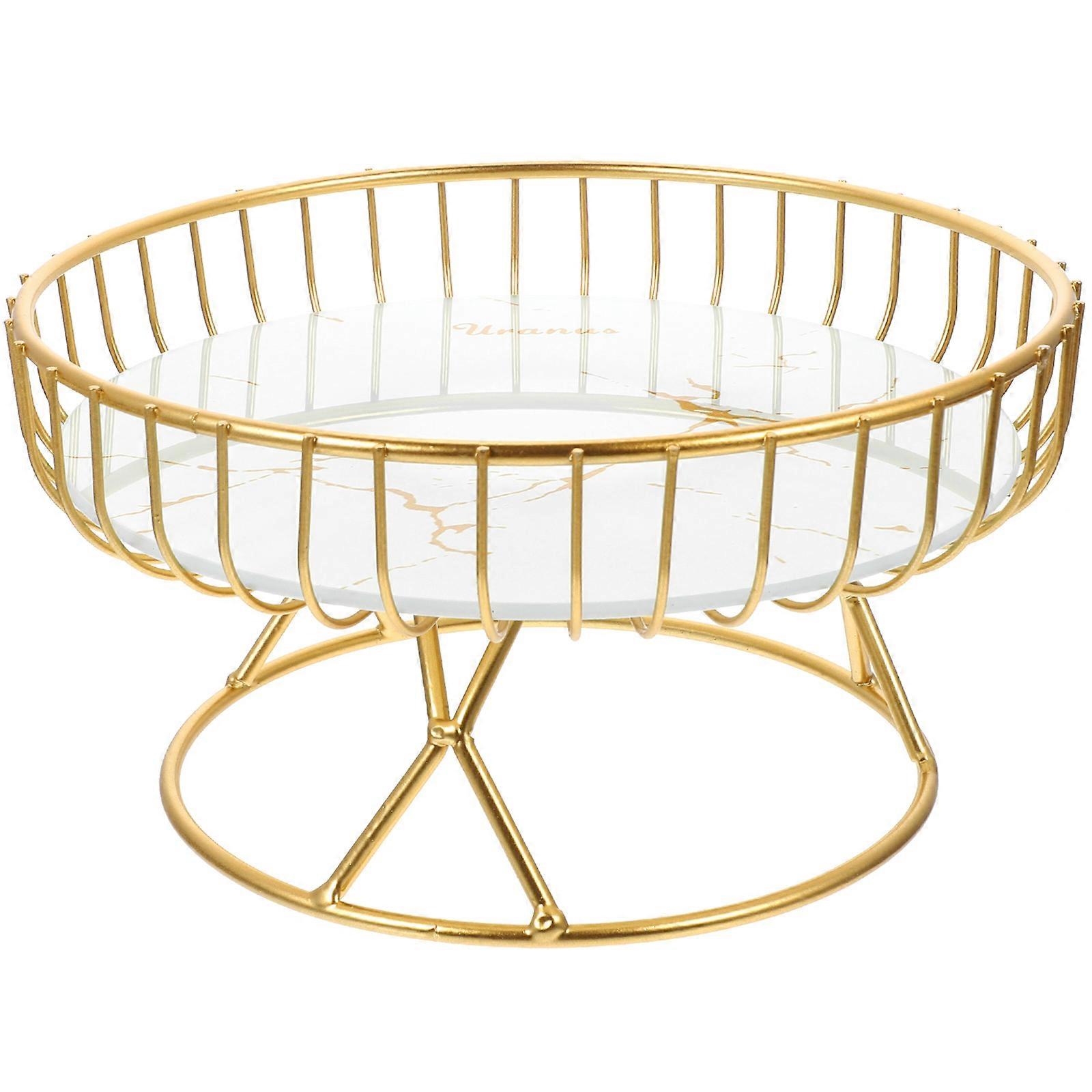 Point Snack Plate Kitchen Basket Iron Storage Container