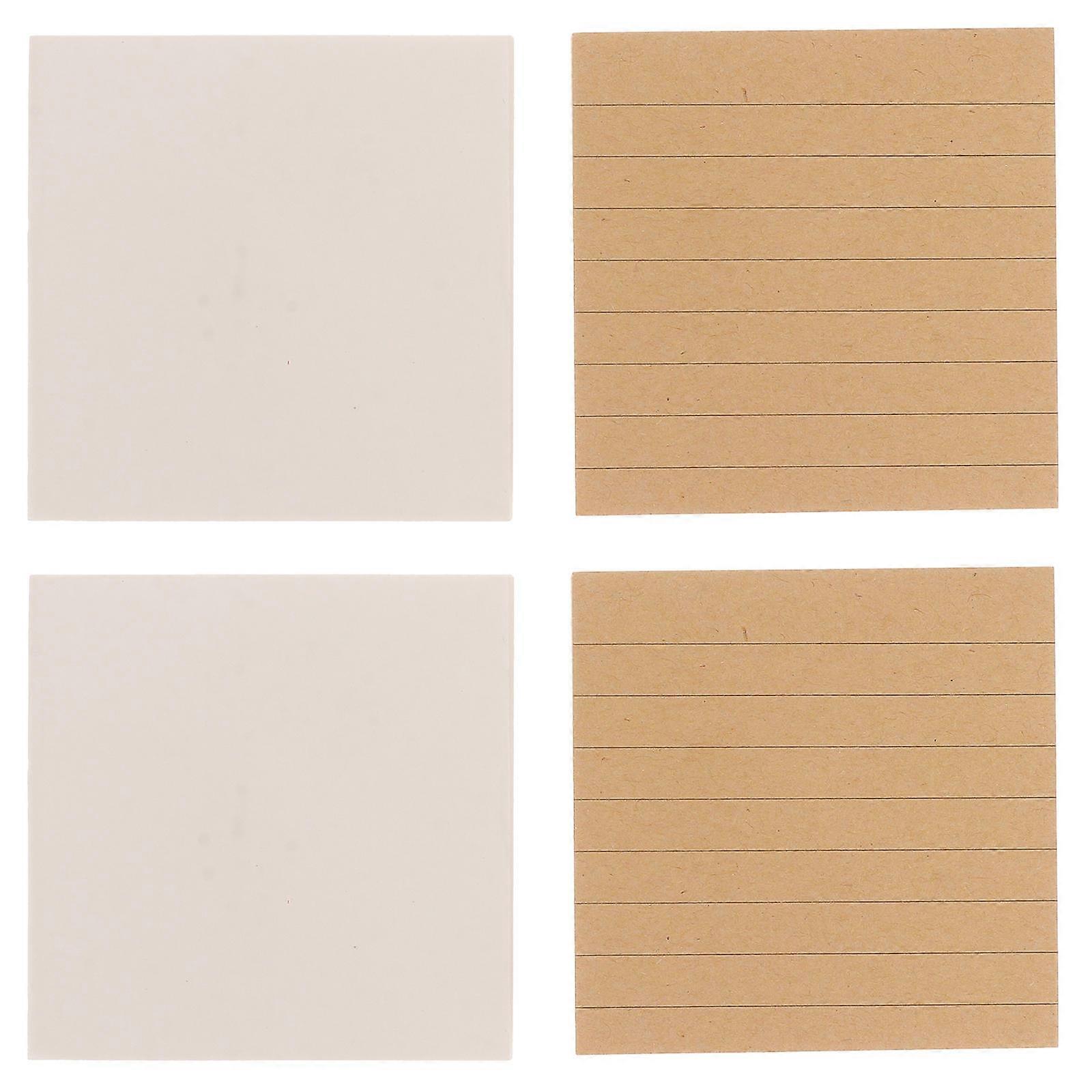 Sticky Notepad Creative Self-Stick Notes for Taking Notes 4Pcs Colorful Set