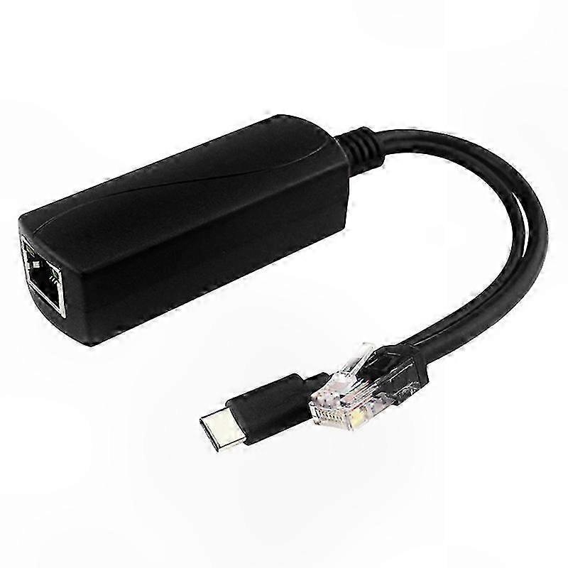 POE Splitter 5V3A 1000Mbps Type-C for IP Camera and Network Devices