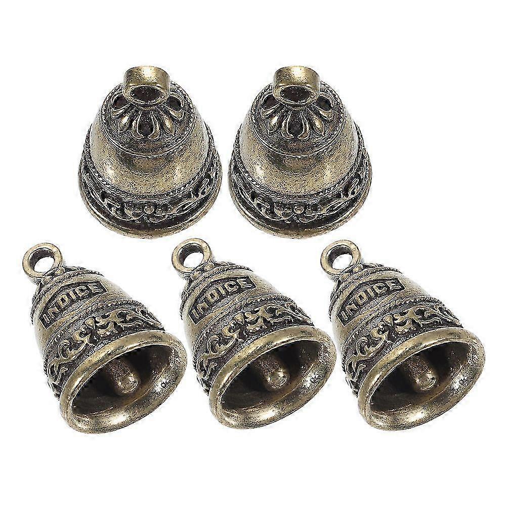 Rustic Brass Small Bells for Crafts and Decorations 15Pcs Set