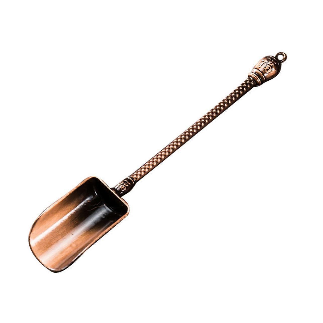 Decorative Tea Scoop Alloy MultiFunction Spoon Compact Size Smooth Edges for Home and Café