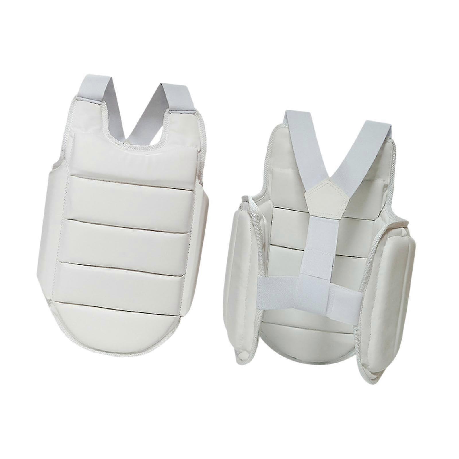Karate Chest Protector with Shock Absorbing Padding for Taekwondo Sparring XS Adjustable Fit