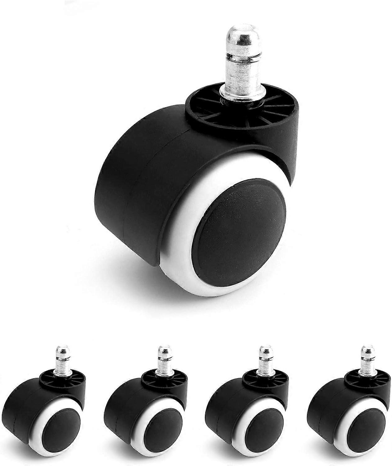 5-piece office chair caster set