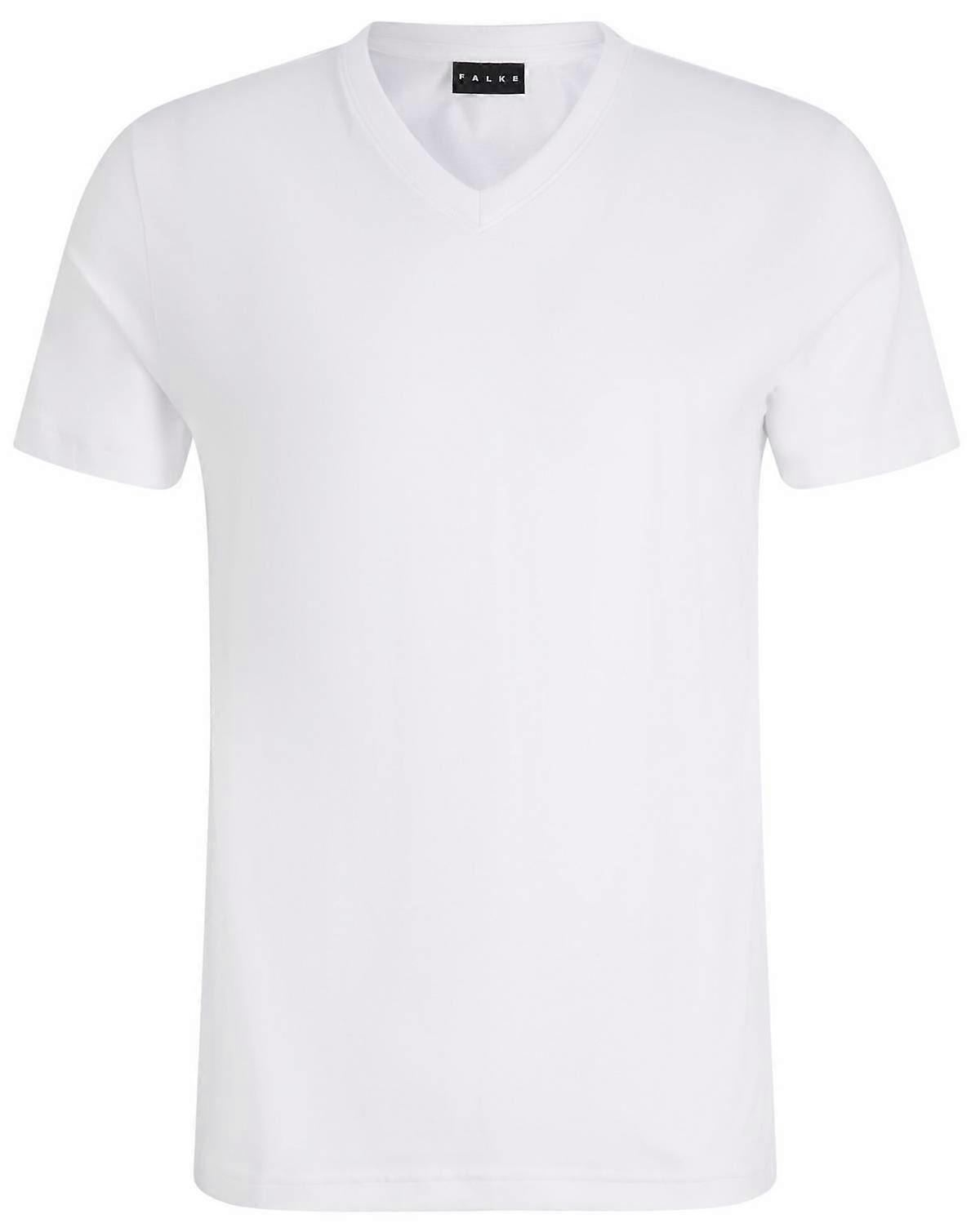 Falke Pima Jersey V-Neck T-Shirt - White