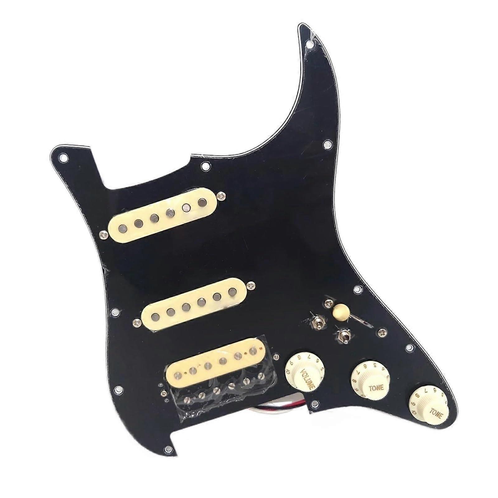 Prewired Loaded Pickguard for Stratocaster SSH with Coil Split Alnico 5 Humbucker Pickups