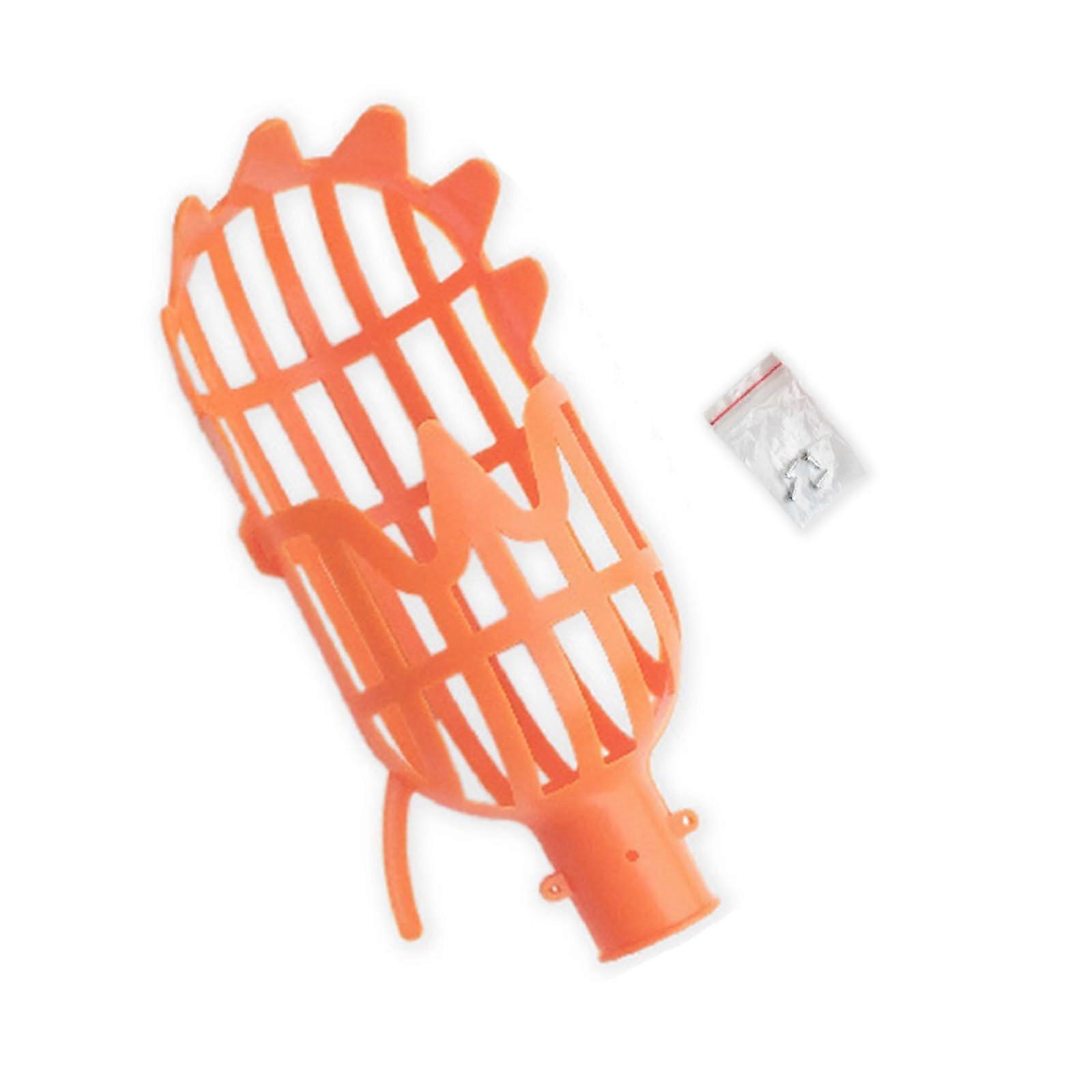 Fruit Picker Tool with Long Handle for  Branches, Bright Color, Efficient Apple Pear Peach Catcher